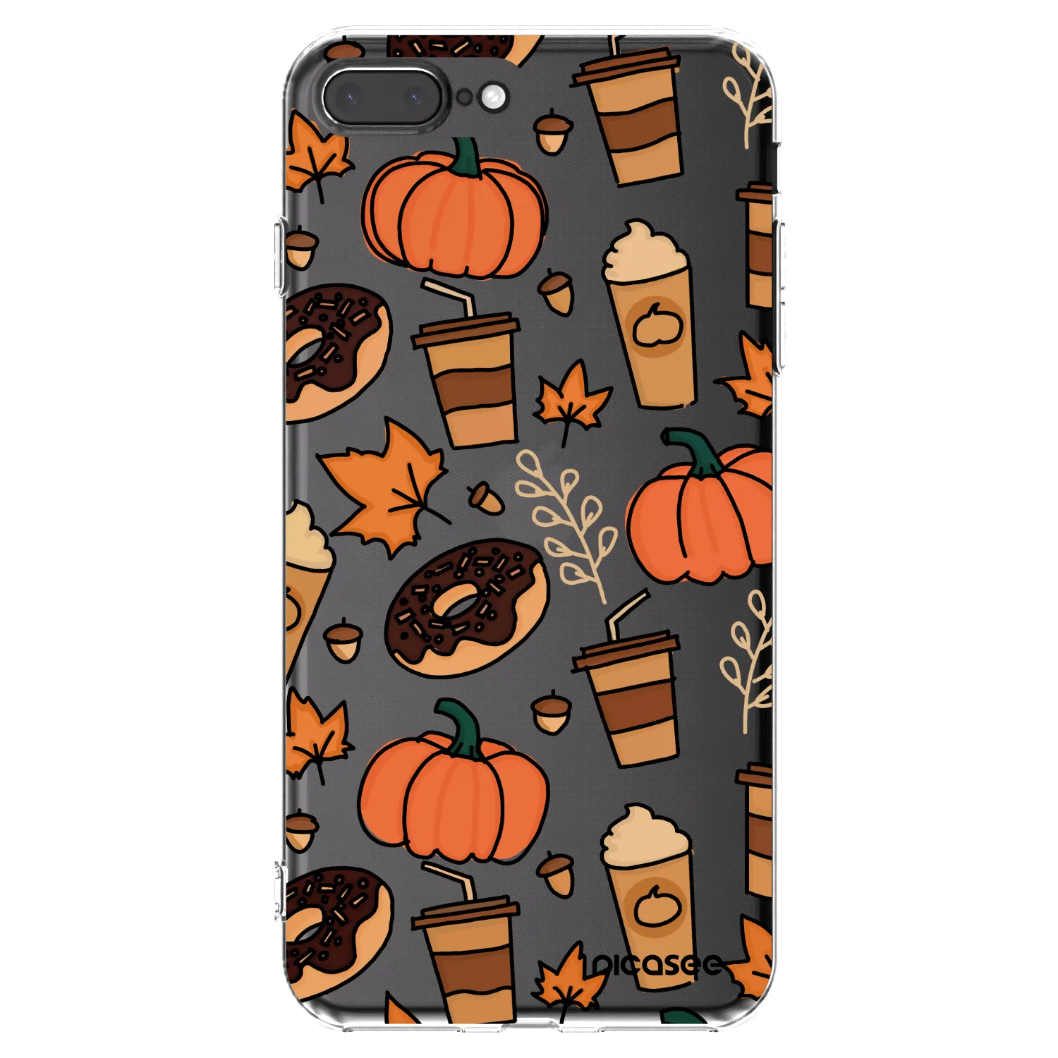 Picasee silikonska prozirna maskica za Apple iPhone 8 Plus - Fallovers