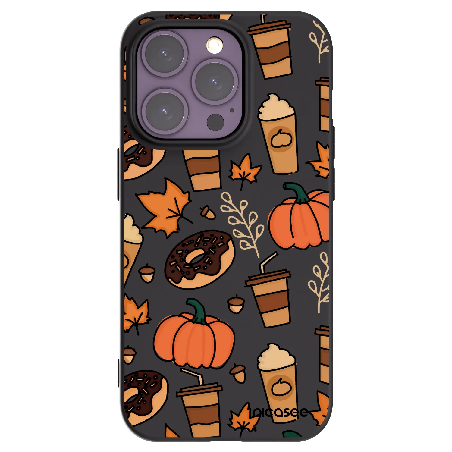 Picasee crna silikonska maskica za Apple iPhone 14 Pro - Fallovers