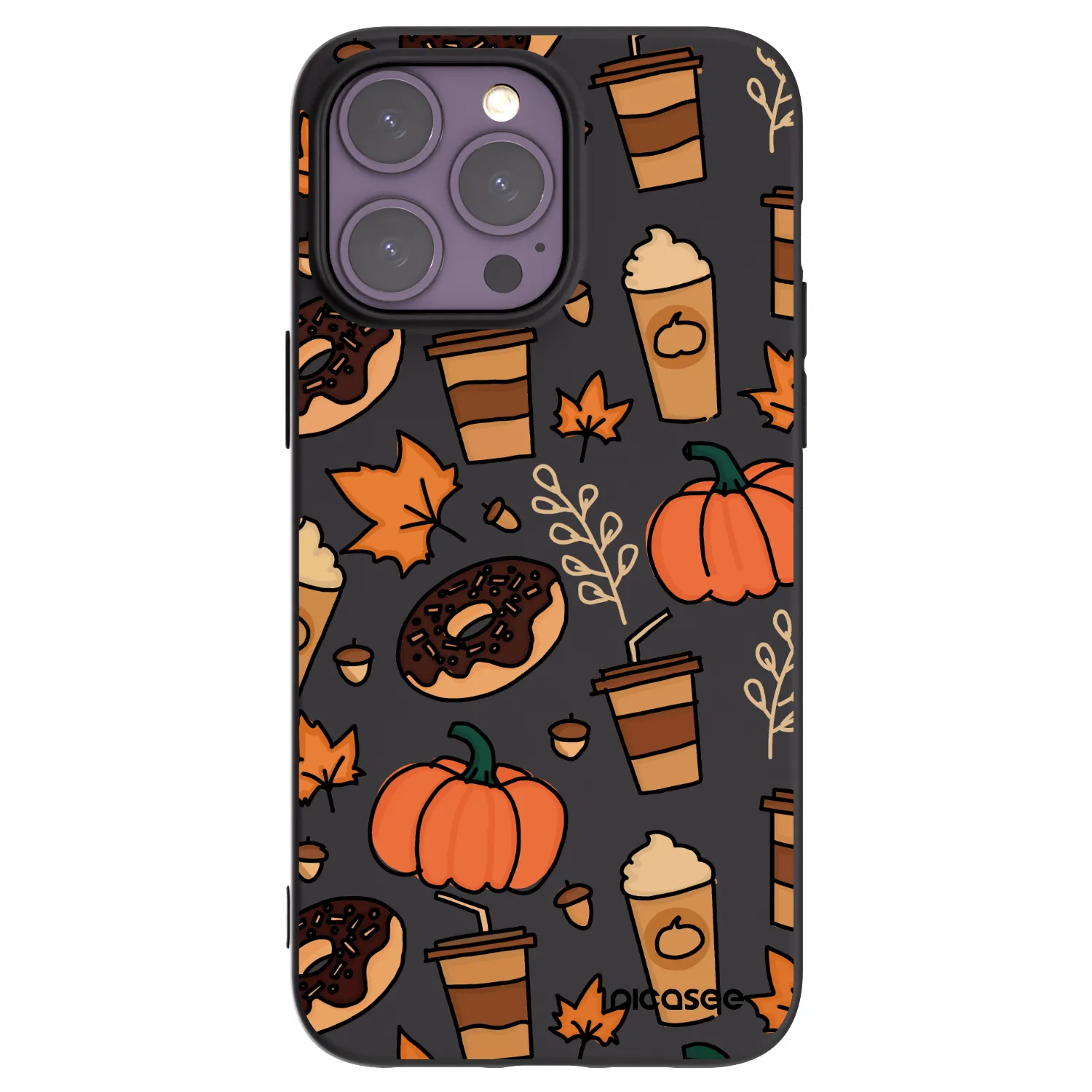 Picasee crna silikonska maskica za Apple iPhone 14 Pro Max - Fallovers