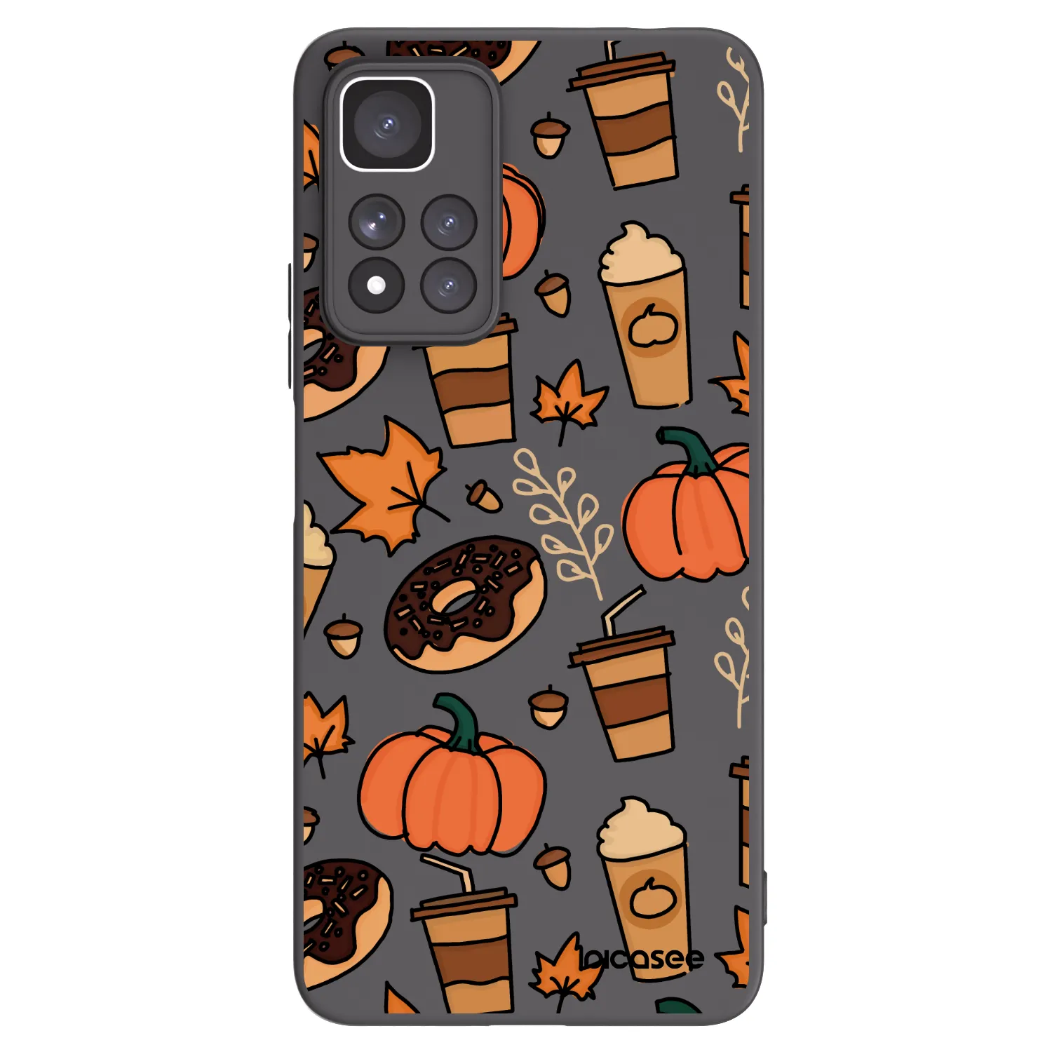 Picasee crna silikonska maskica za Xiaomi Redmi Note 11 Pro+ 5G - Fallovers