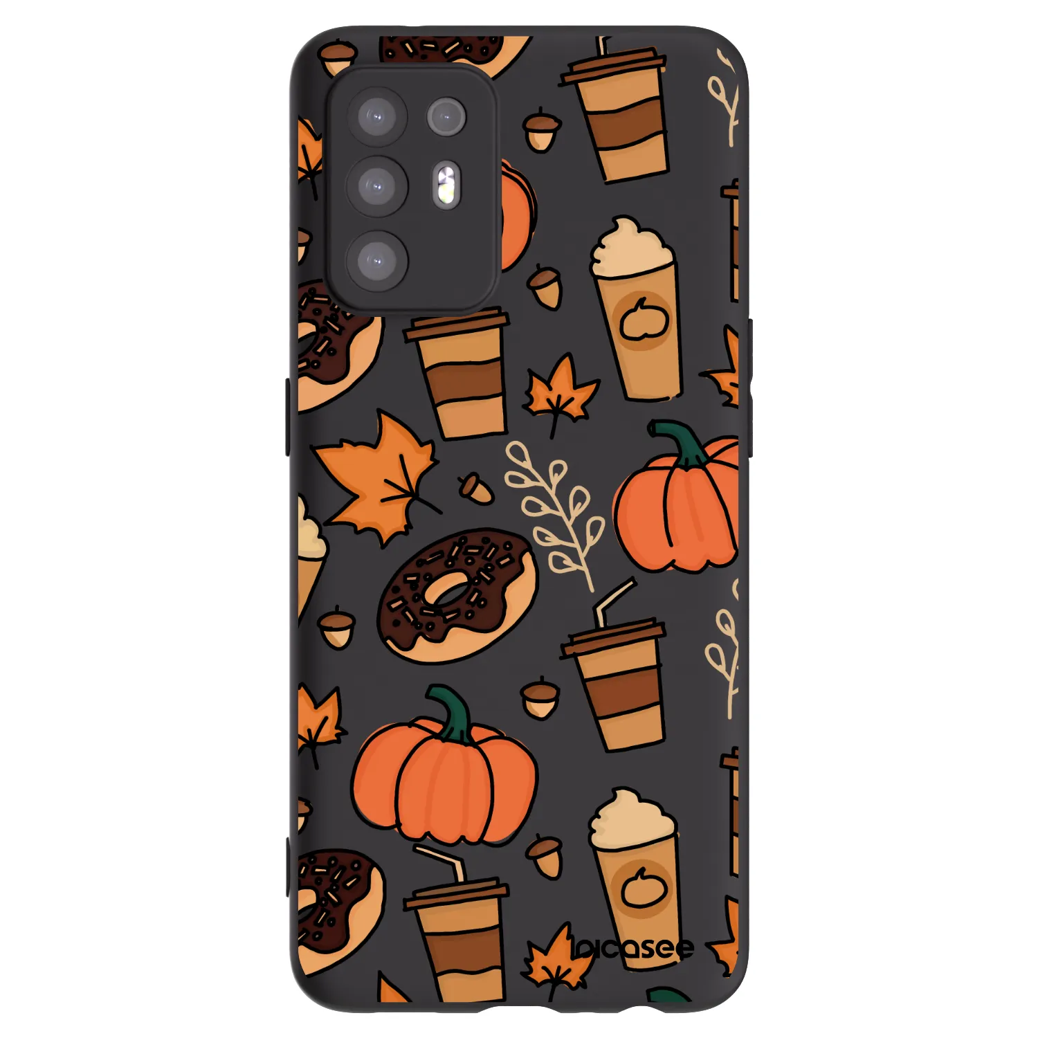 Picasee crna silikonska maskica za OPPO A94 5G - Fallovers