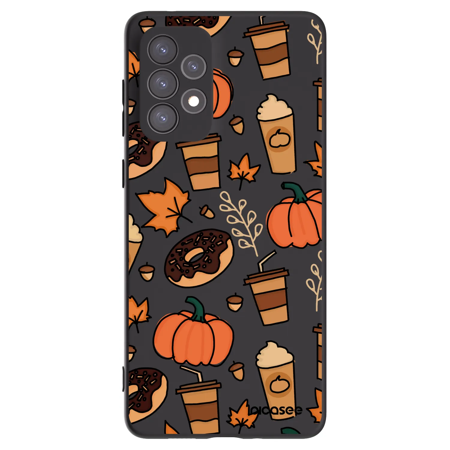 Picasee crna silikonska maskica za Samsung Galaxy A73 5G - Fallovers