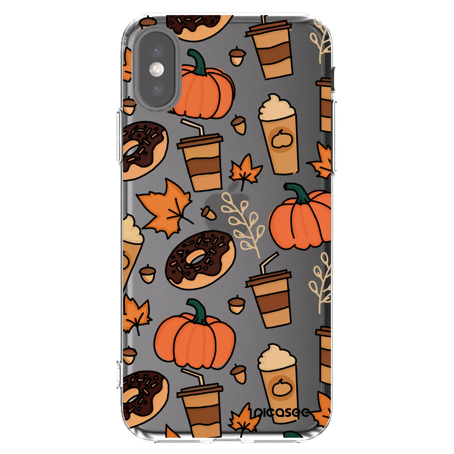 Picasee silikonska prozirna maskica za Apple iPhone X/XS - Fallovers