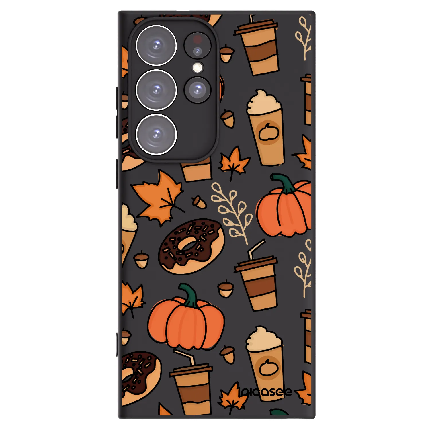 Picasee crna silikonska maskica za Samsung Galaxy S23 Ultra 5G - Fallovers