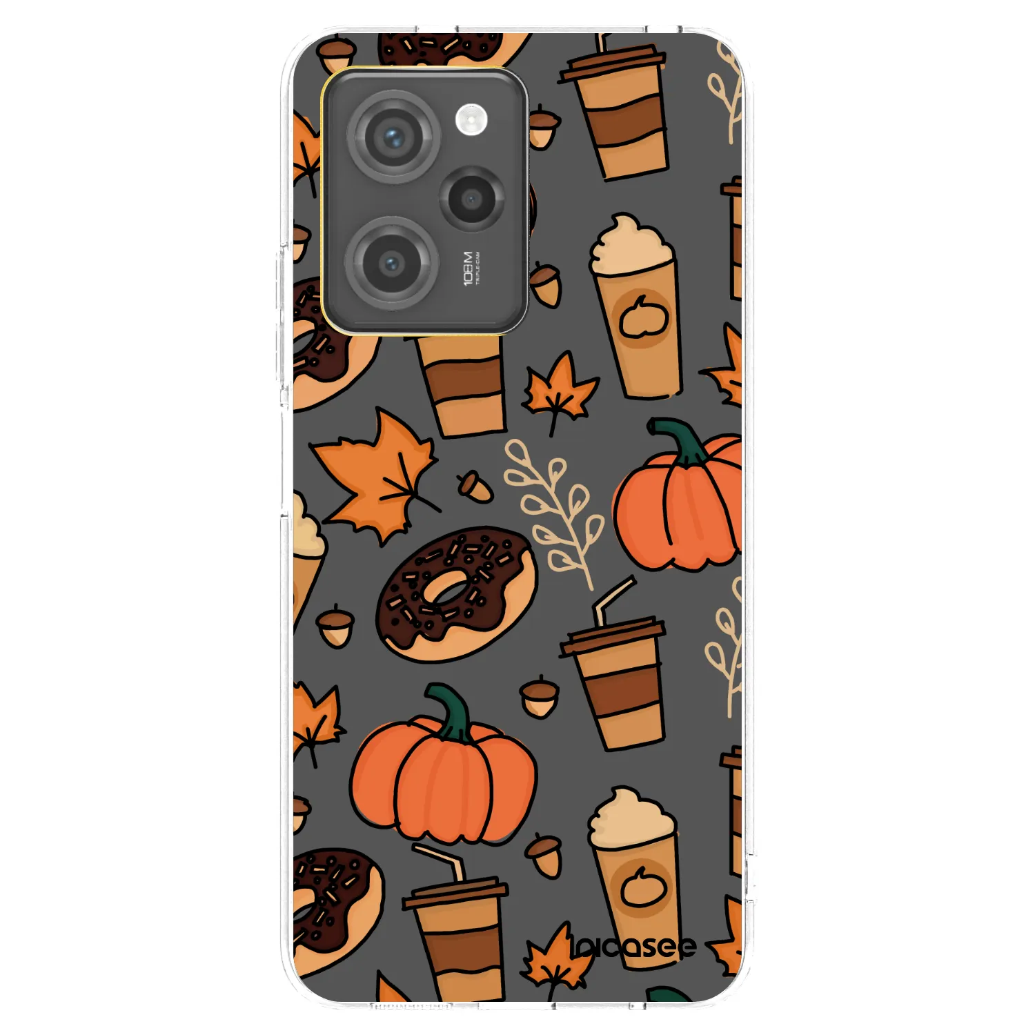 Picasee crna silikonska maskica za Xiaomi Poco X5 Pro - Fallovers