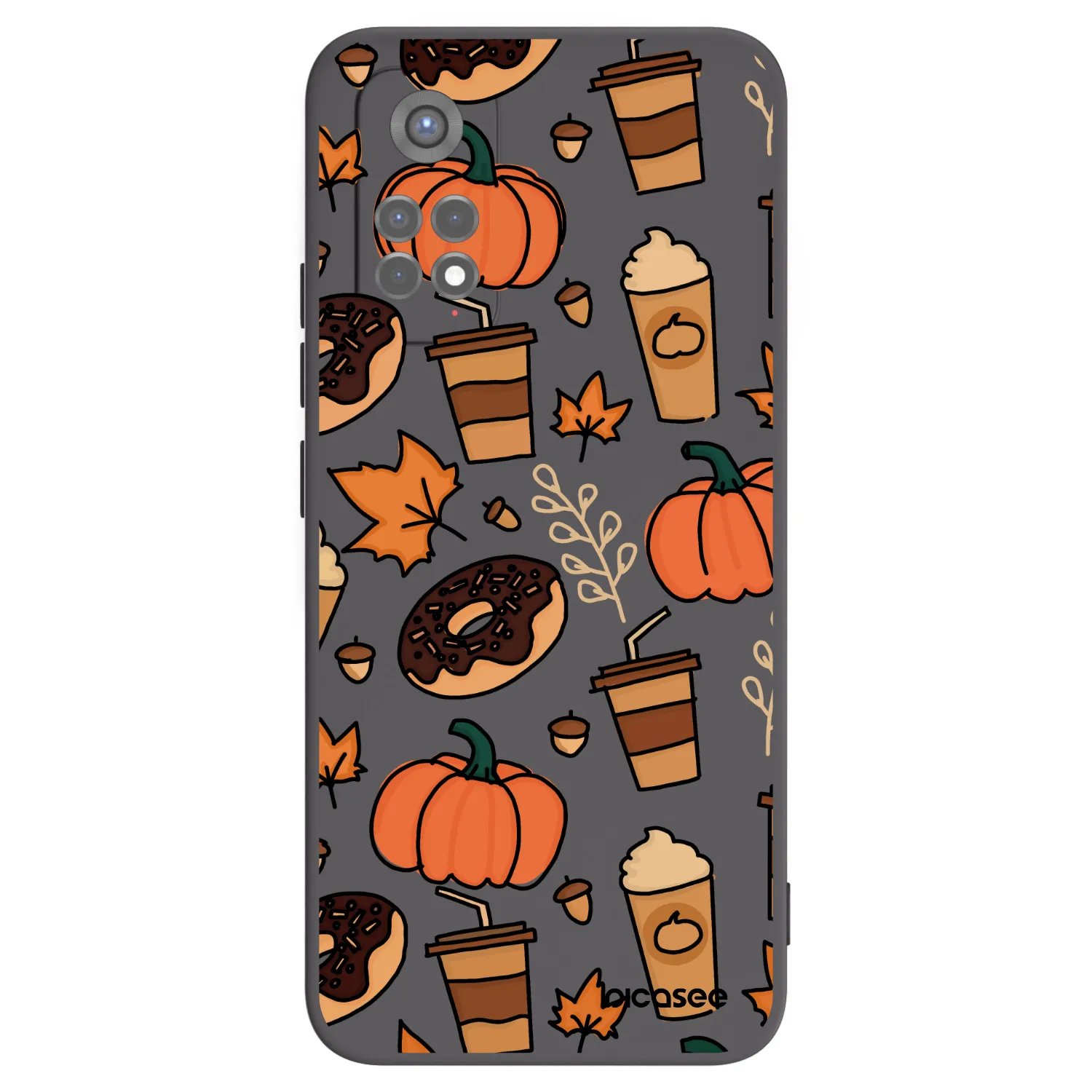 Picasee crna silikonska maskica za Xiaomi Redmi Note 11S 5G - Fallovers