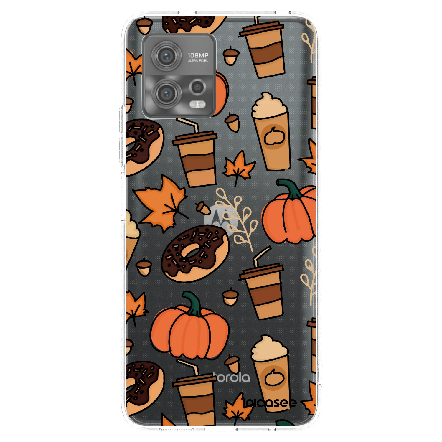 Picasee silikonska prozirna maskica za Motorola Moto G72 - Fallovers