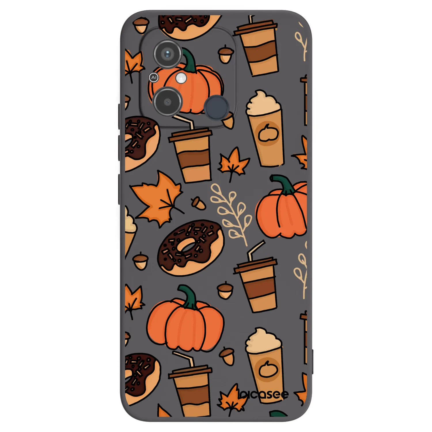 Picasee crna silikonska maskica za Xiaomi Redmi 12C - Fallovers