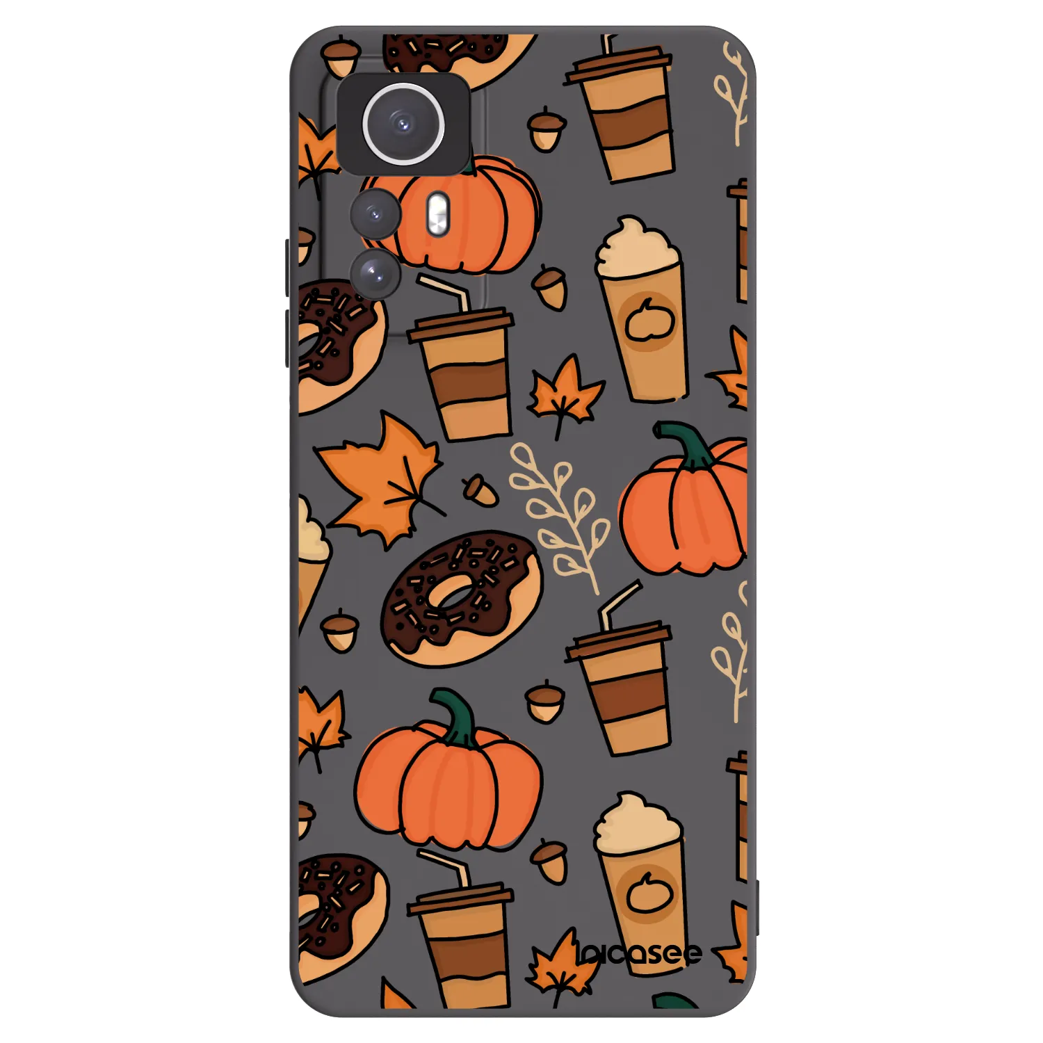 Picasee crna silikonska maskica za Xiaomi Redmi Note 12S - Fallovers