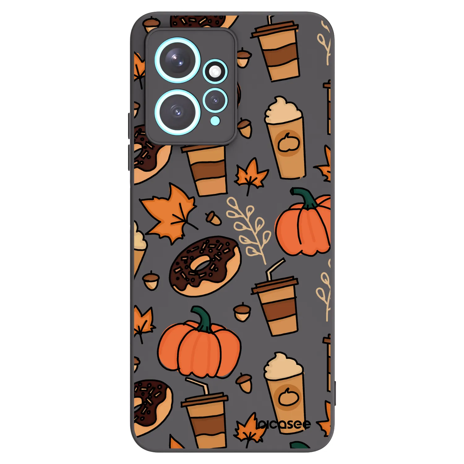 Picasee crna silikonska maskica za Xiaomi Redmi Note 12 4G - Fallovers