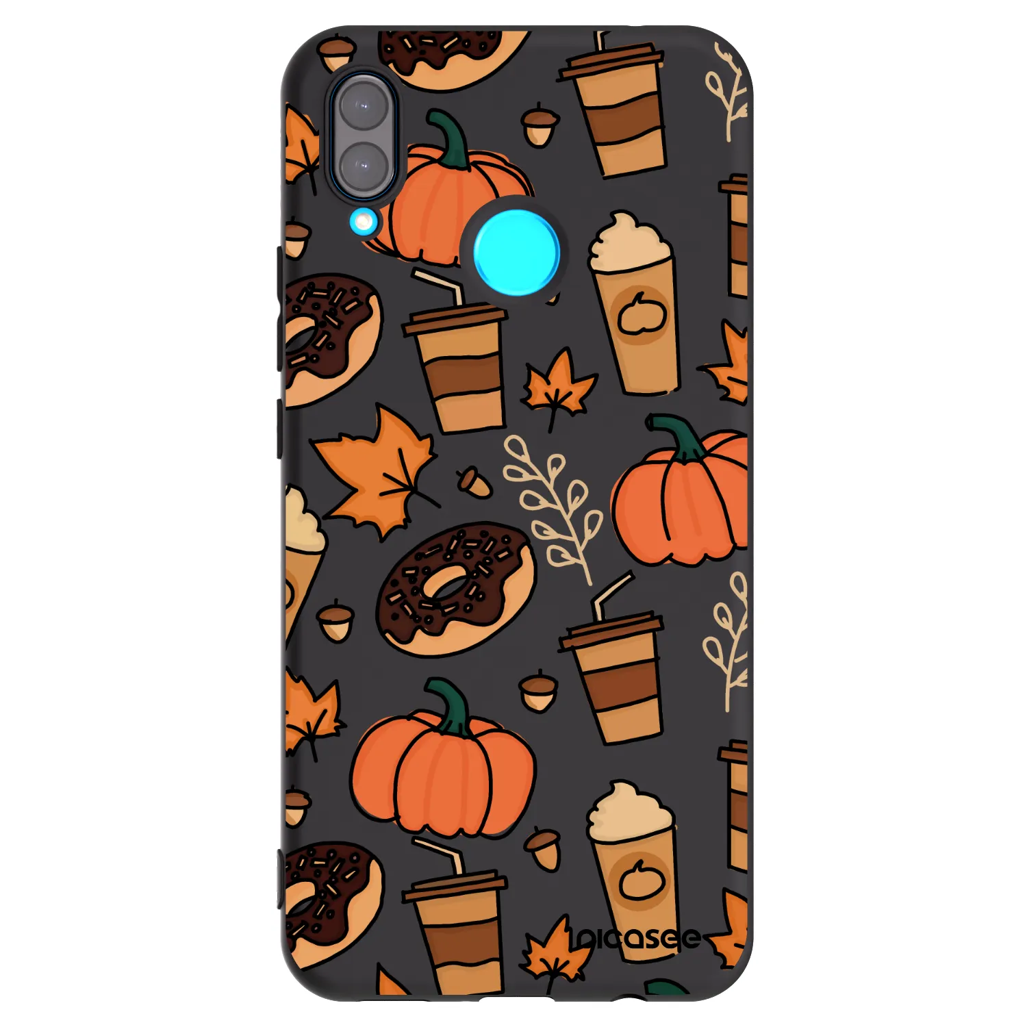 Picasee crna silikonska maskica za Huawei Nova 3i - Fallovers