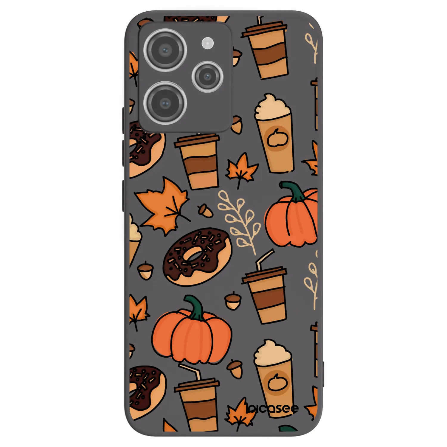 Picasee crna silikonska maskica za Xiaomi Redmi 12 4G - Fallovers