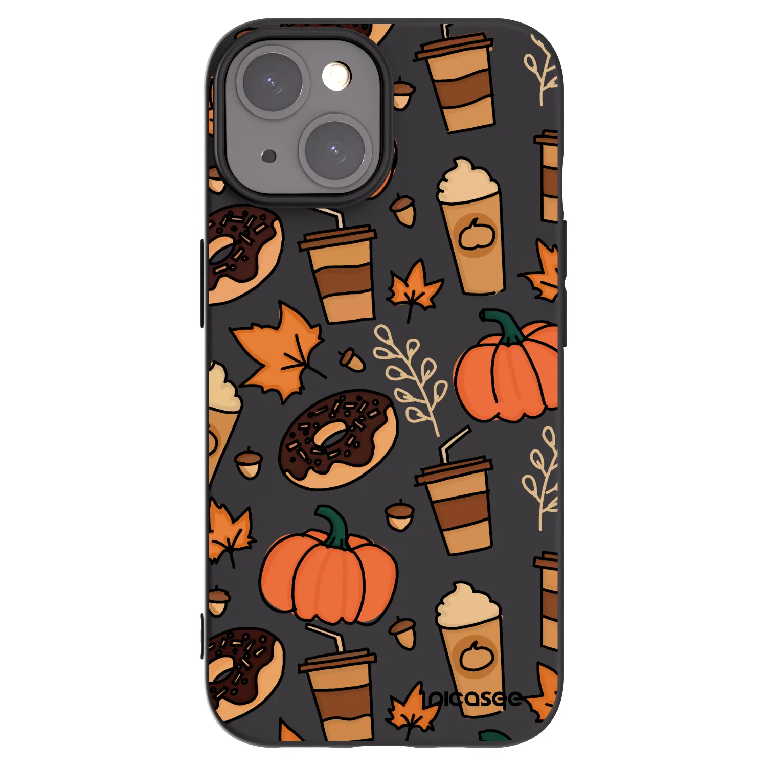 Picasee crna silikonska maskica za Apple iPhone 15 - Fallovers