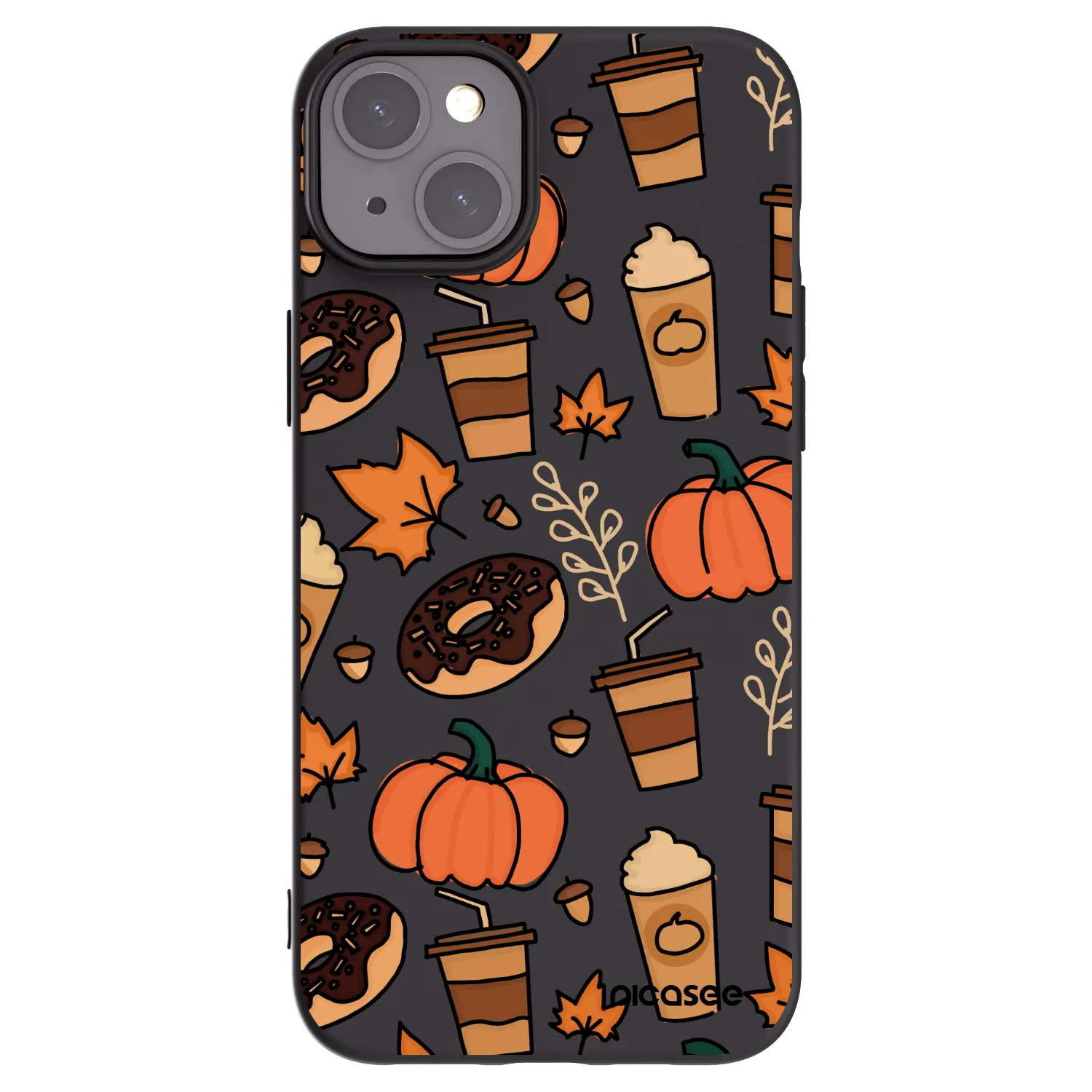 Picasee crna silikonska maskica za Apple iPhone 15 Plus - Fallovers