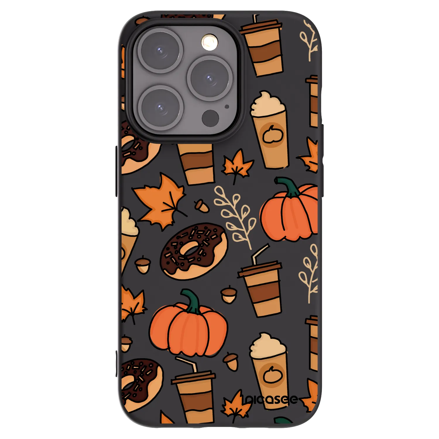 Picasee crna silikonska maskica za Apple iPhone 15 Pro - Fallovers