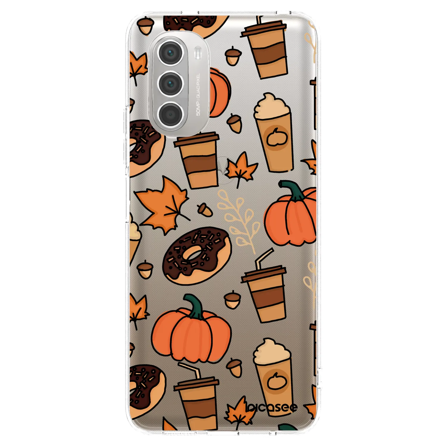 Picasee silikonska prozirna maskica za Motorola Moto G51 - Fallovers