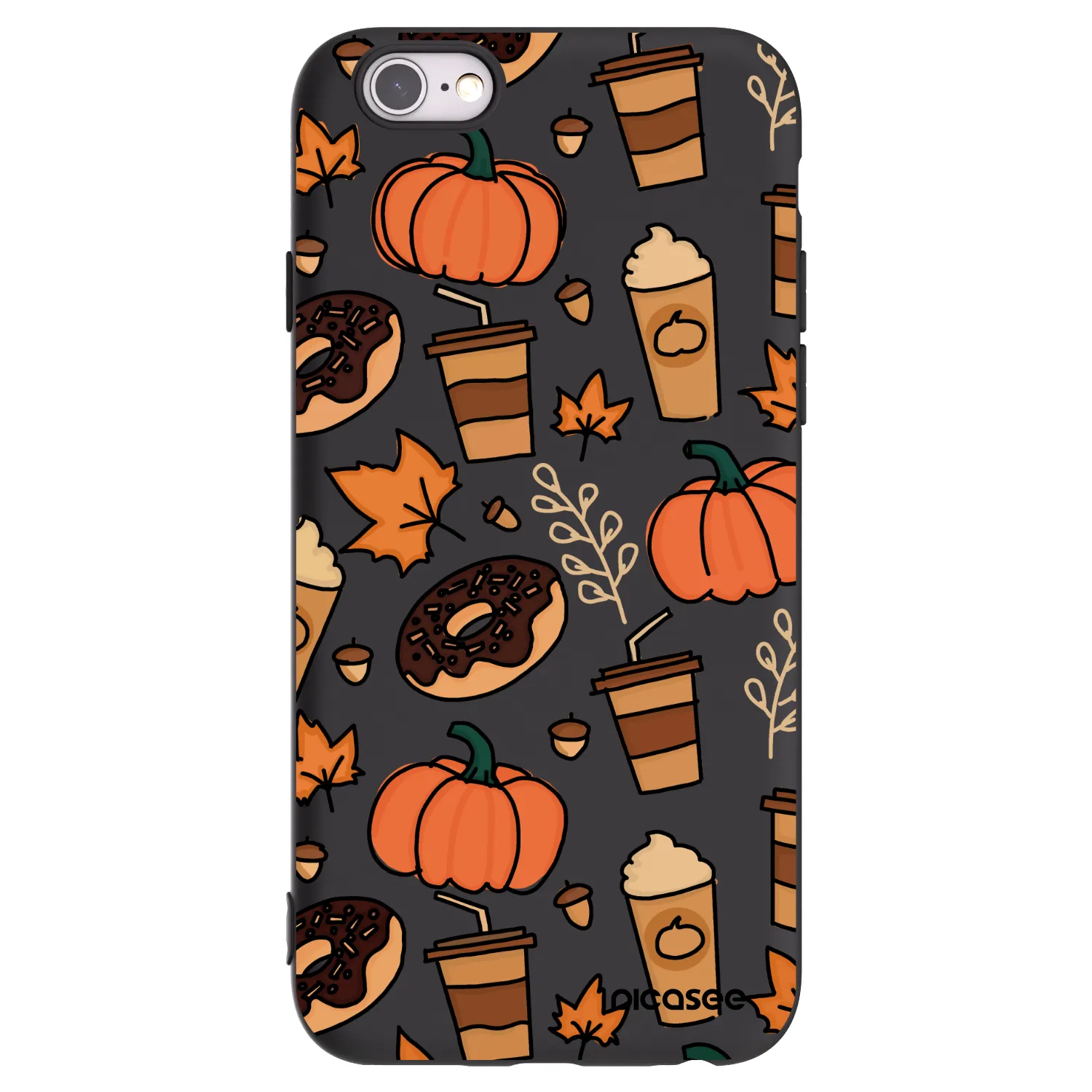 Picasee crna silikonska maskica za Apple iPhone 6/6S - Fallovers