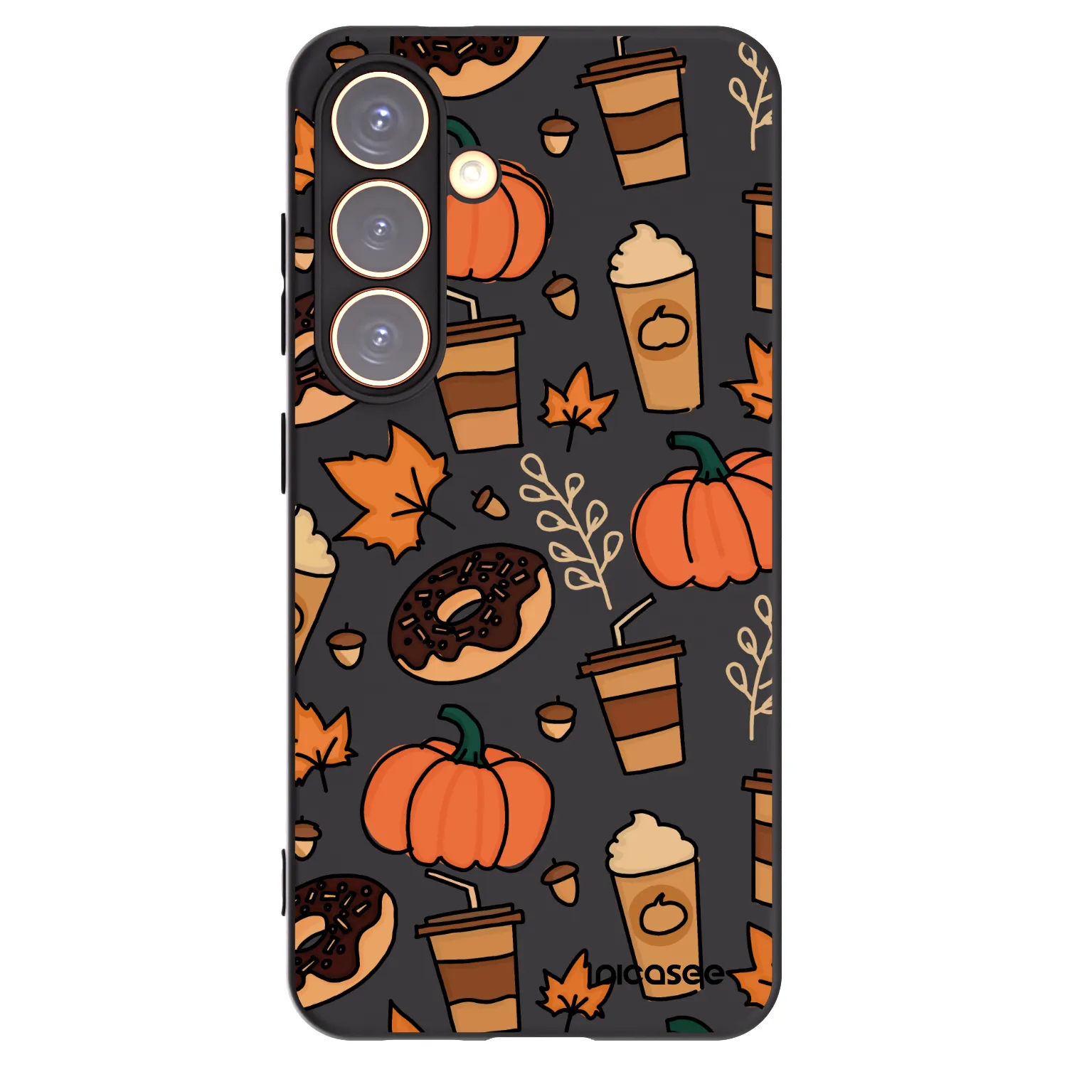 Picasee crna silikonska maskica za Samsung Galaxy S24 S921B 5G - Fallovers