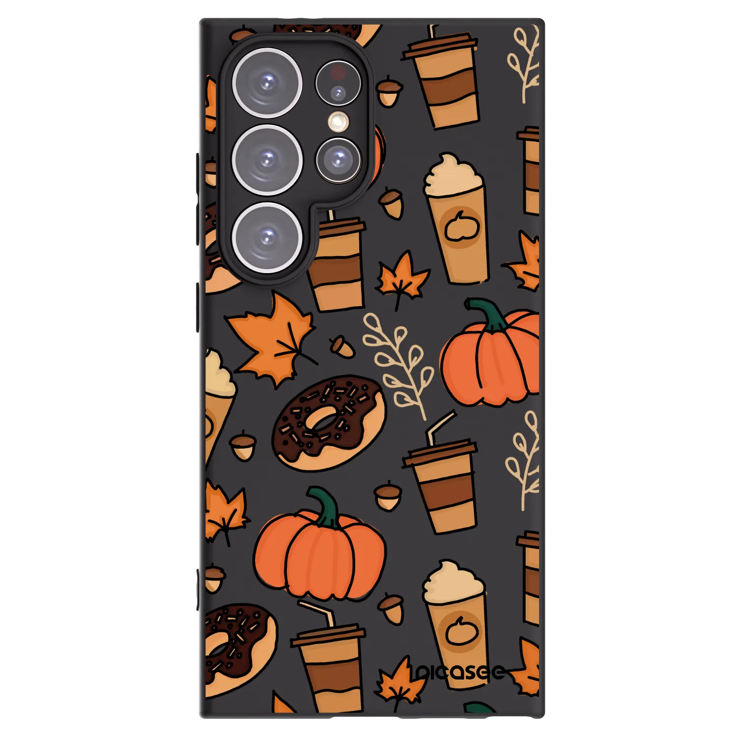 Picasee crna silikonska maskica za Samsung Galaxy S24 Ultra S928B 5G - Fallovers