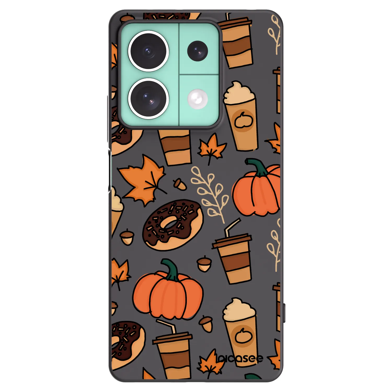 Picasee crna silikonska maskica za Xiaomi Redmi Note 13 5G - Fallovers