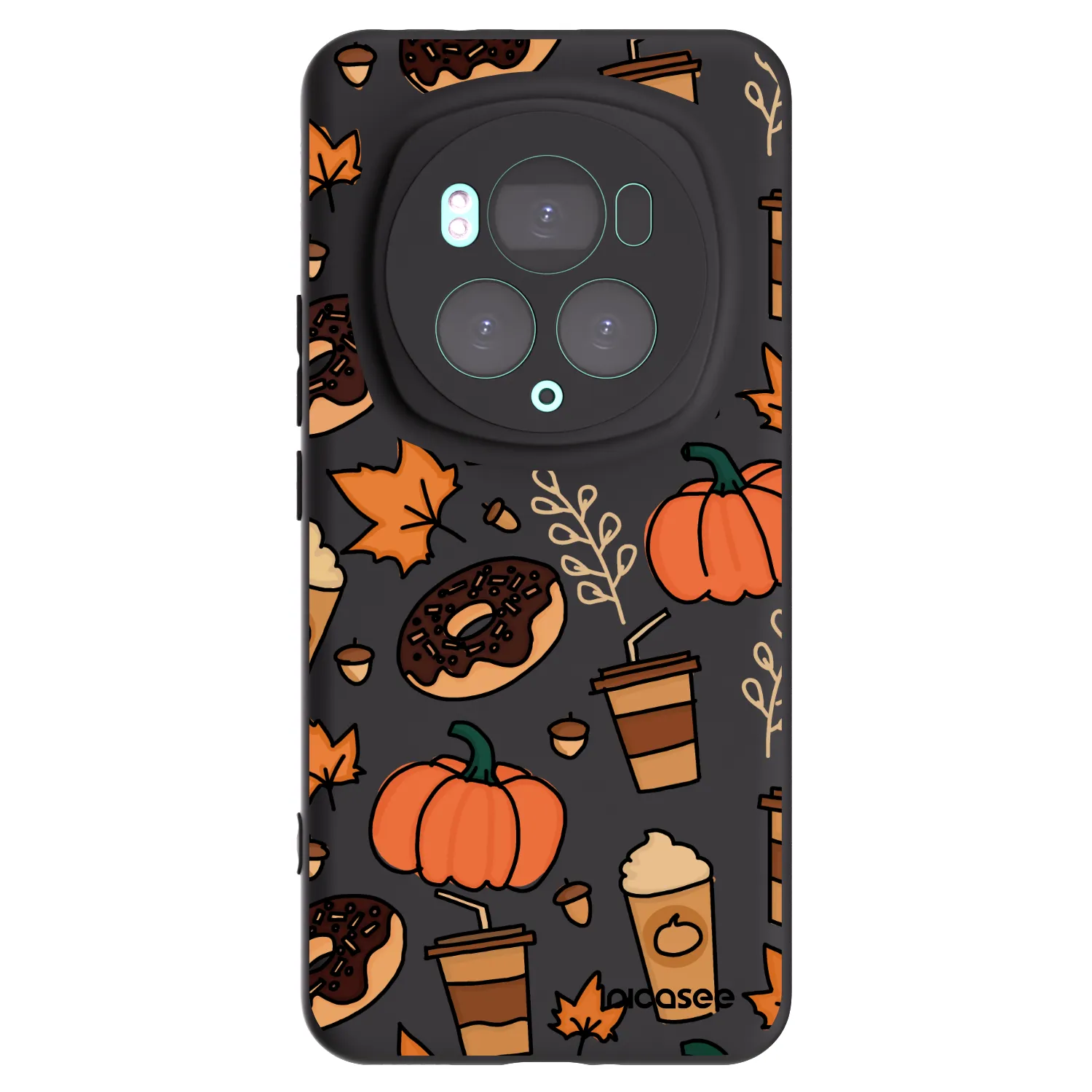 Picasee crna silikonska maskica za Honor Magic6 Pro - Fallovers