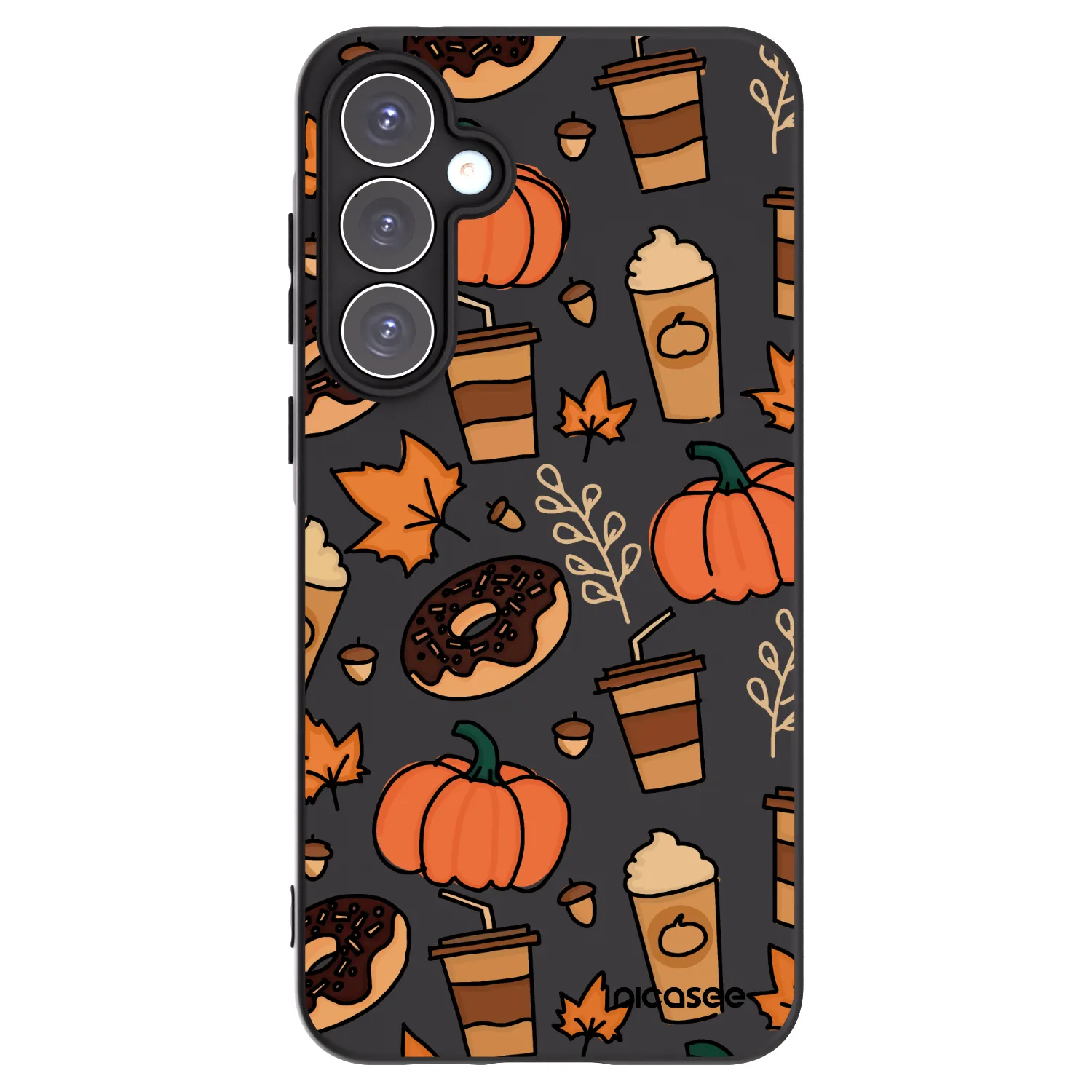 Picasee crna silikonska maskica za Samsung Galaxy A55 5G A556B - Fallovers