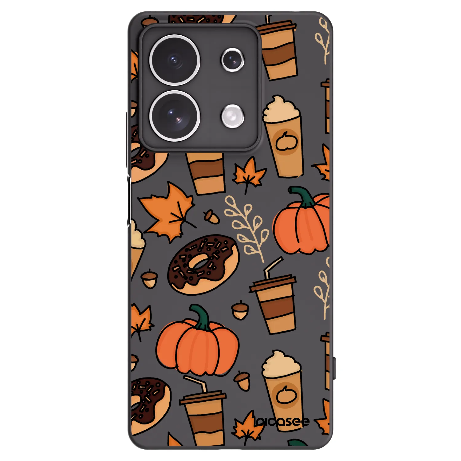 Picasee crna silikonska maskica za Xiaomi Redmi Note 13 4G - Fallovers