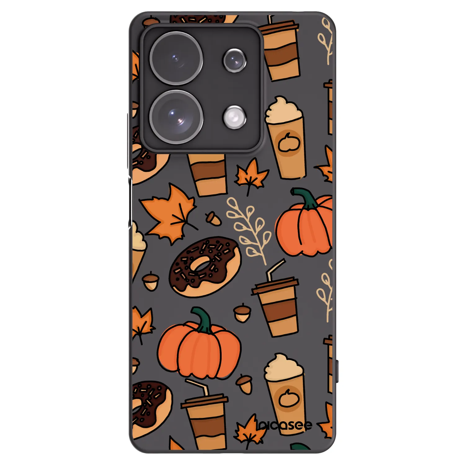 Picasee crna silikonska maskica za Xiaomi Redmi Note 13 Pro 4G - Fallovers