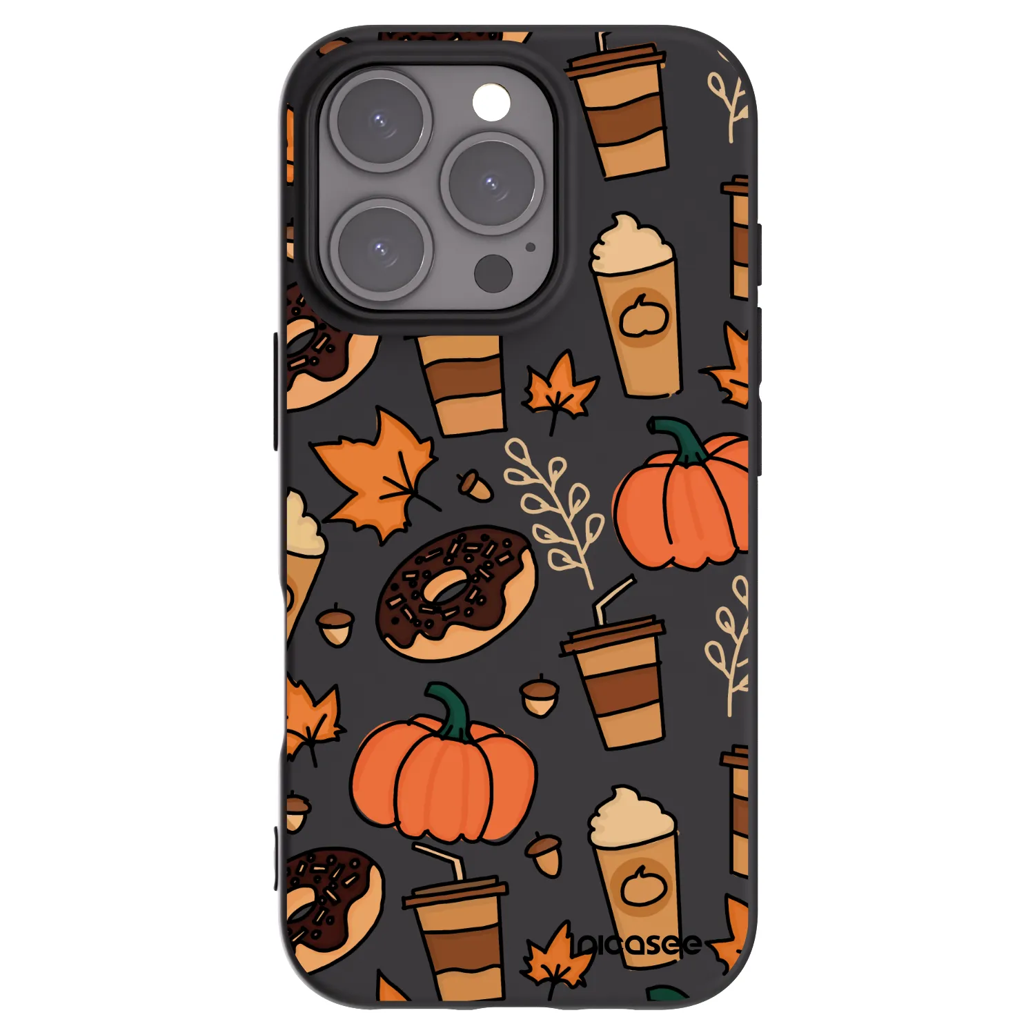 Picasee crna silikonska maskica za Apple iPhone 16 Pro - Fallovers