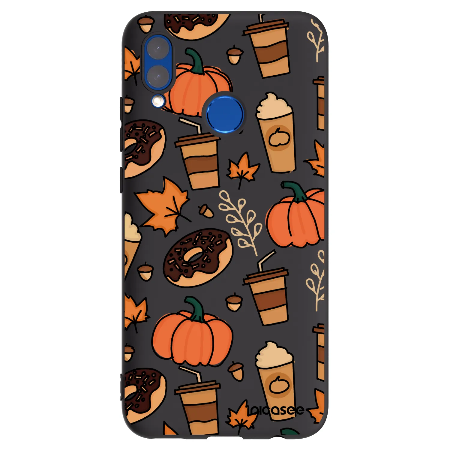 Picasee crna silikonska maskica za Honor 10 Lite - Fallovers