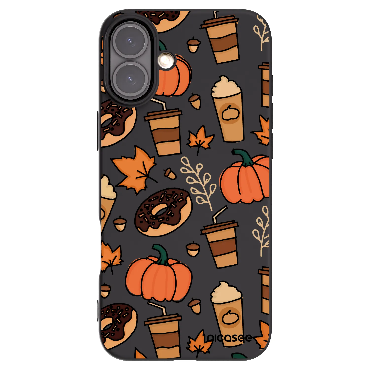 Picasee crna silikonska maskica za Apple iPhone 16 Plus - Fallovers