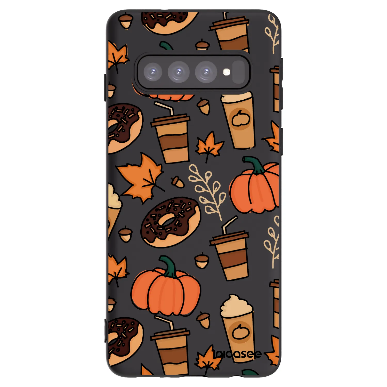 Picasee crna silikonska maskica za Samsung Galaxy S10 G973 - Fallovers