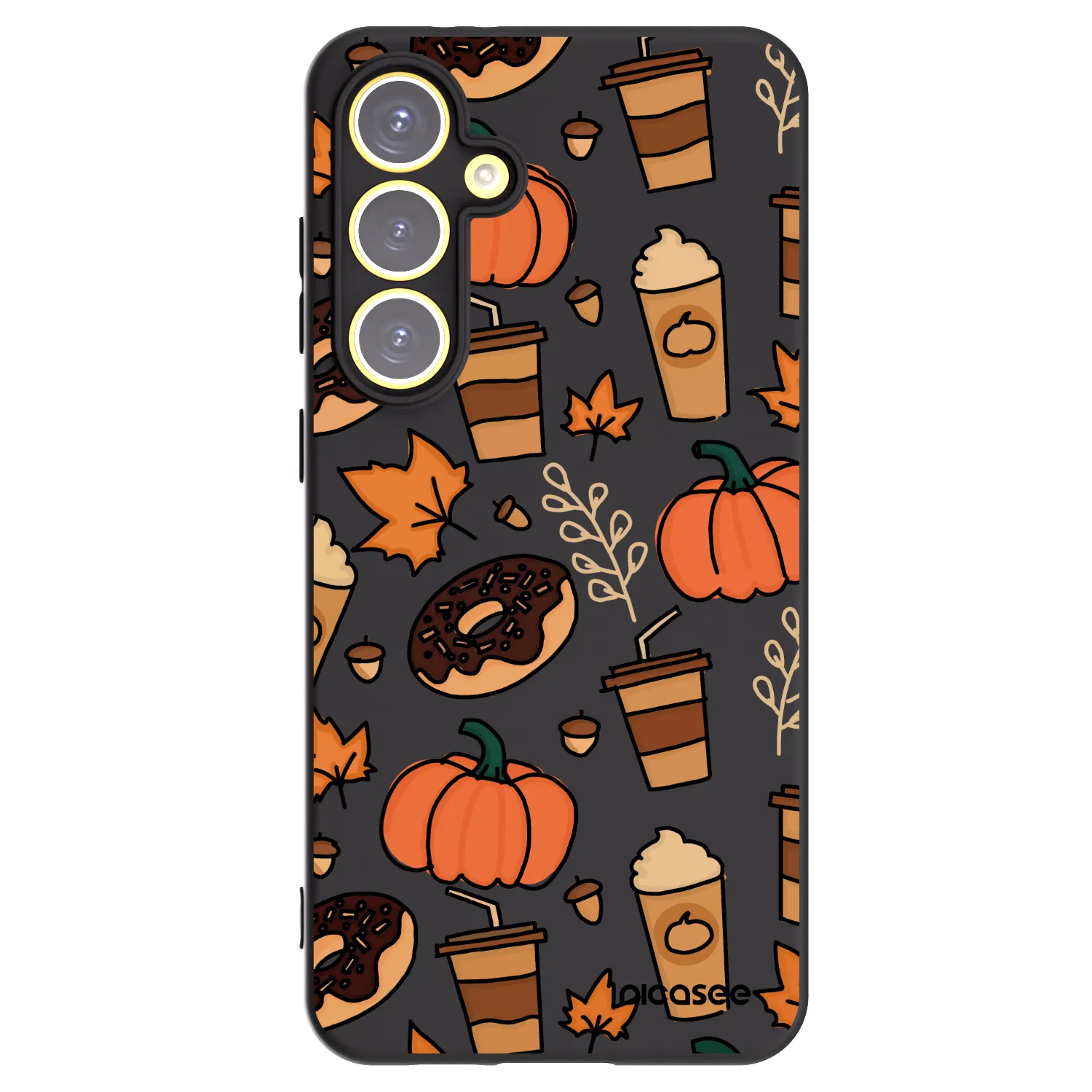 Picasee crna silikonska maskica za Samsung Galaxy S24 FE S721B - Fallovers