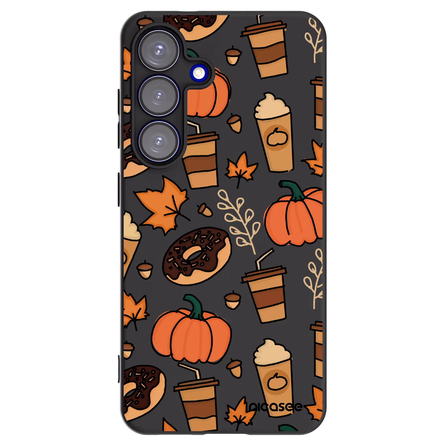 Picasee crna silikonska maskica za Samsung Galaxy S25 5G - Fallovers