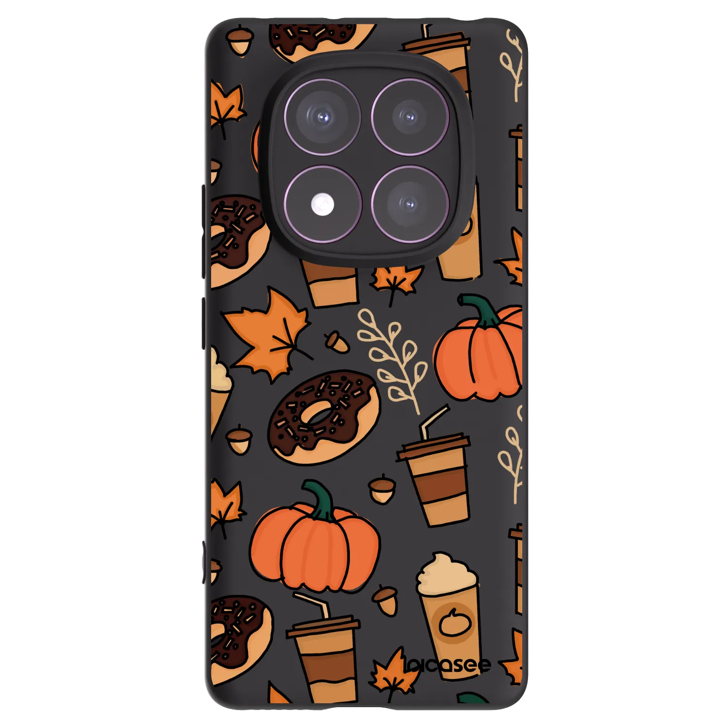 Picasee crna silikonska maskica za Xiaomi Redmi Note 14 Pro 4G - Fallovers