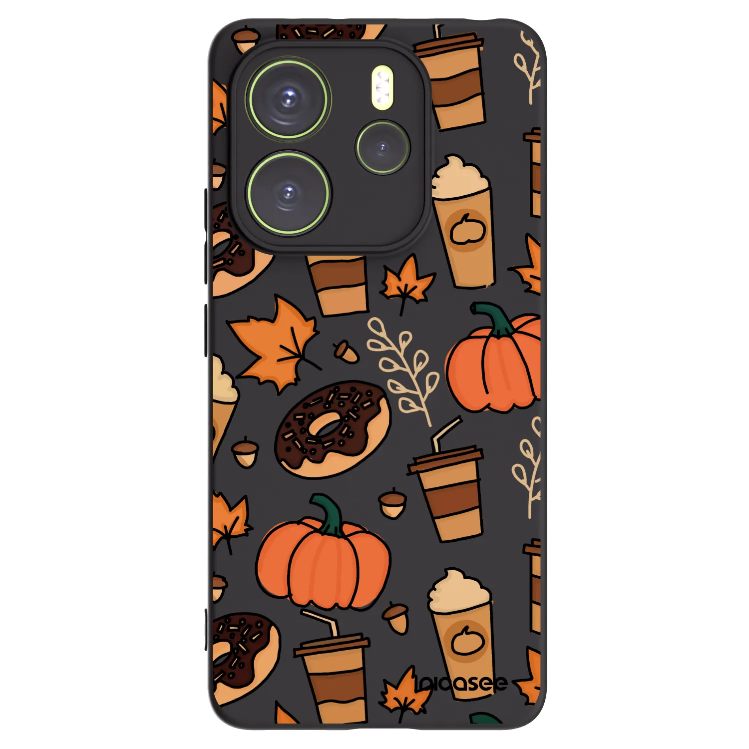 Picasee crna silikonska maskica za Xiaomi Redmi Note 14 4G - Fallovers