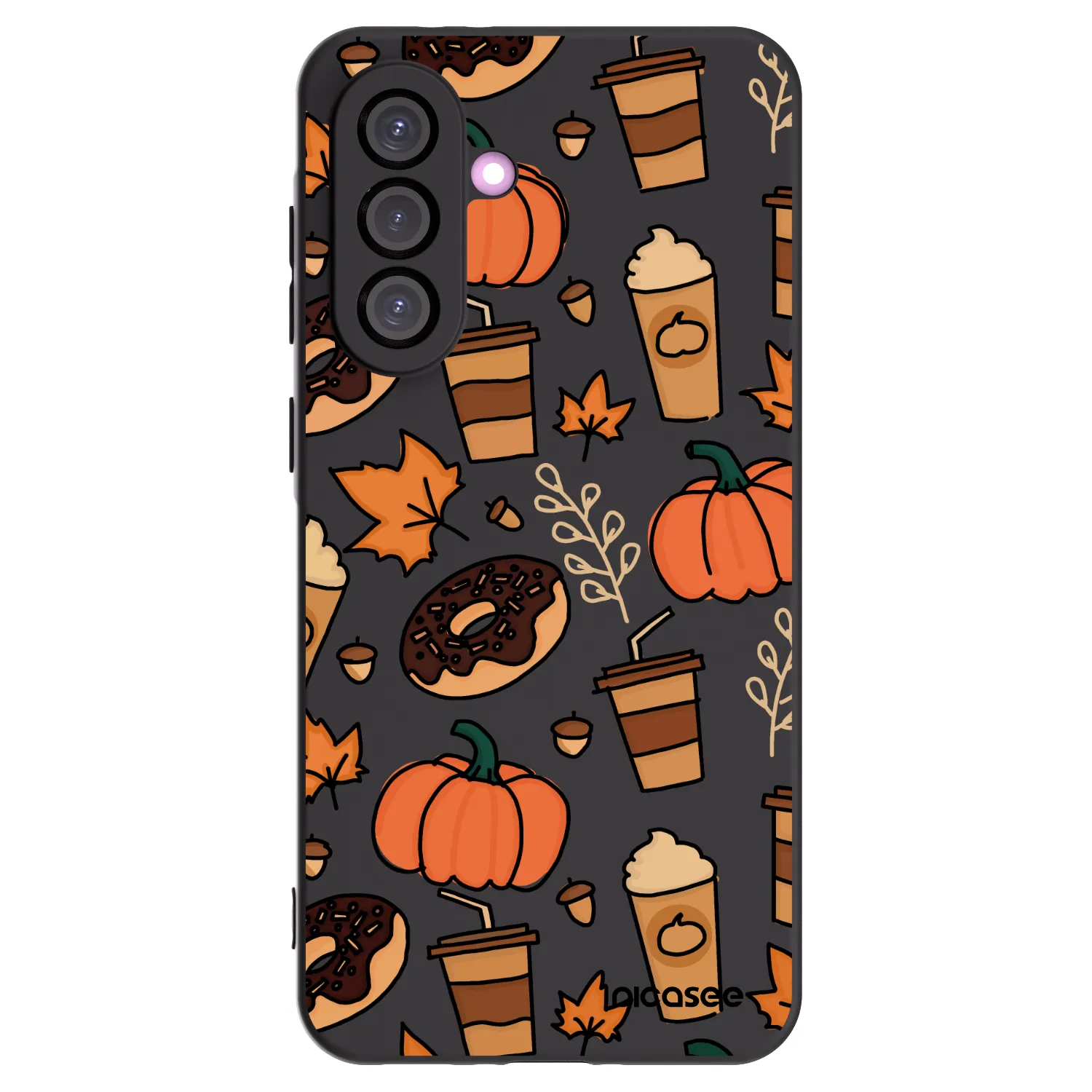 Picasee crna silikonska maskica za Samsung Galaxy A36 5G - Fallovers