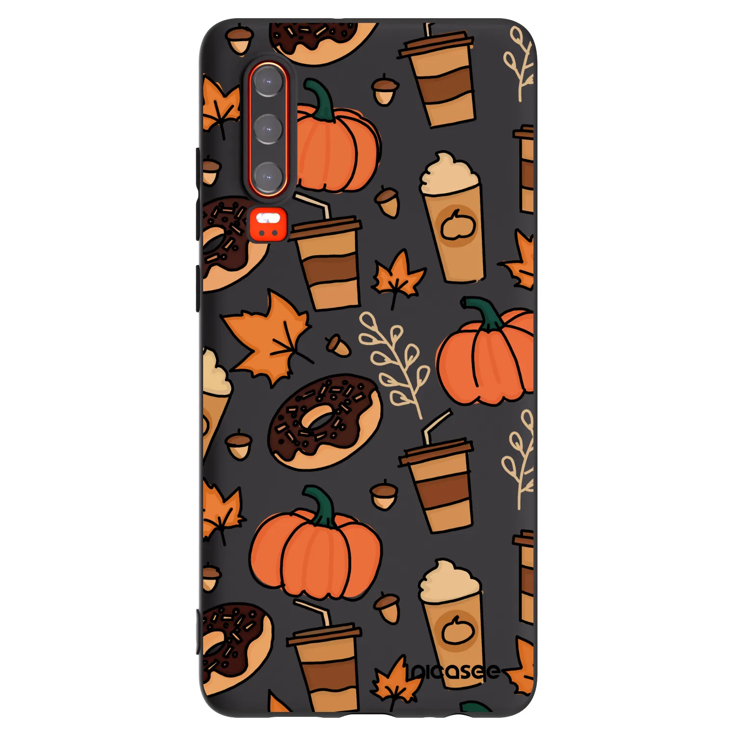 Picasee crna silikonska maskica za Huawei P30 - Fallovers