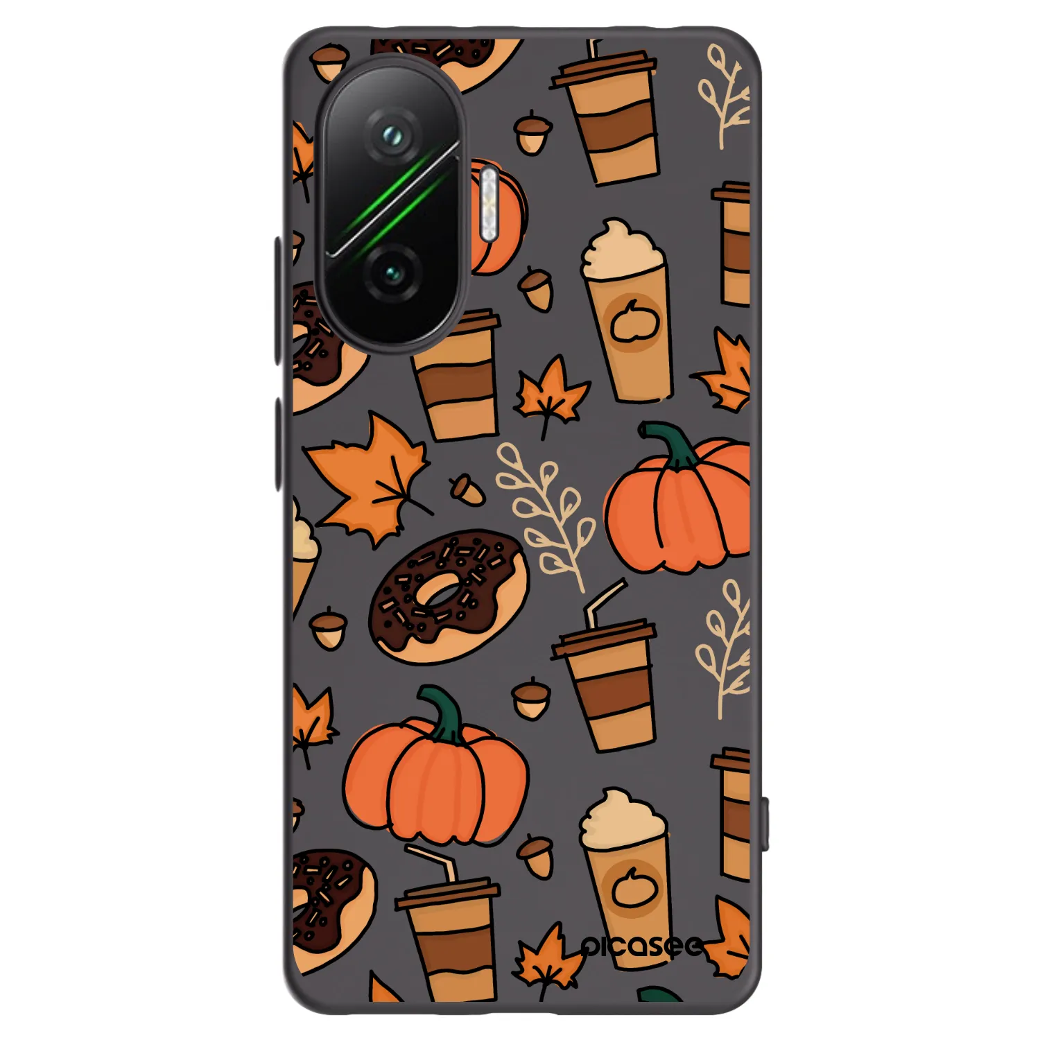 Picasee crna silikonska maskica za Xiaomi Poco F7 5G - Fallovers