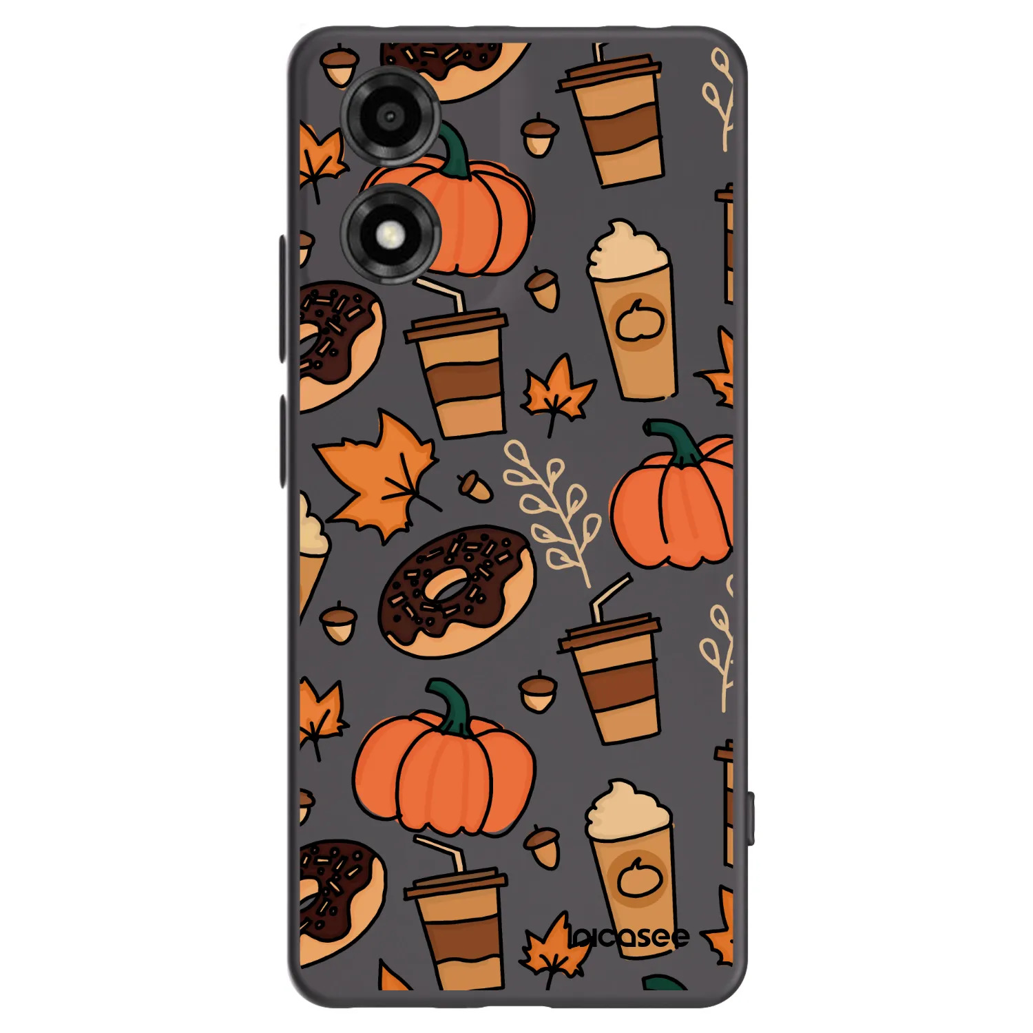 Picasee crna silikonska maskica za Motorola Moto E14 - Fallovers
