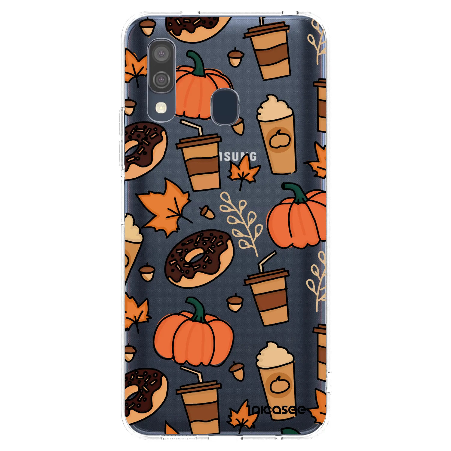 Picasee silikonska prozirna maskica za Samsung Galaxy A40 A405F - Fallovers
