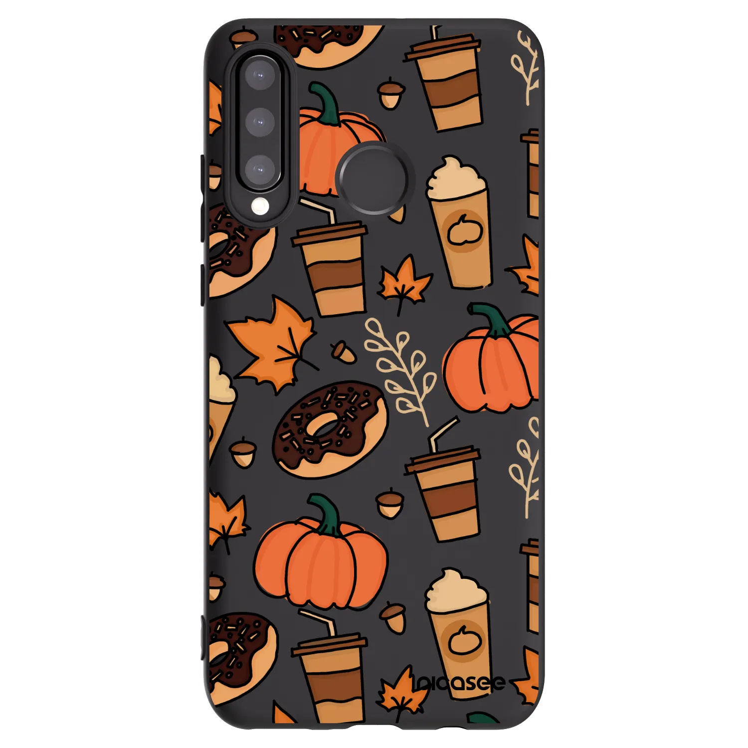 Picasee crna silikonska maskica za Huawei P30 Lite - Fallovers
