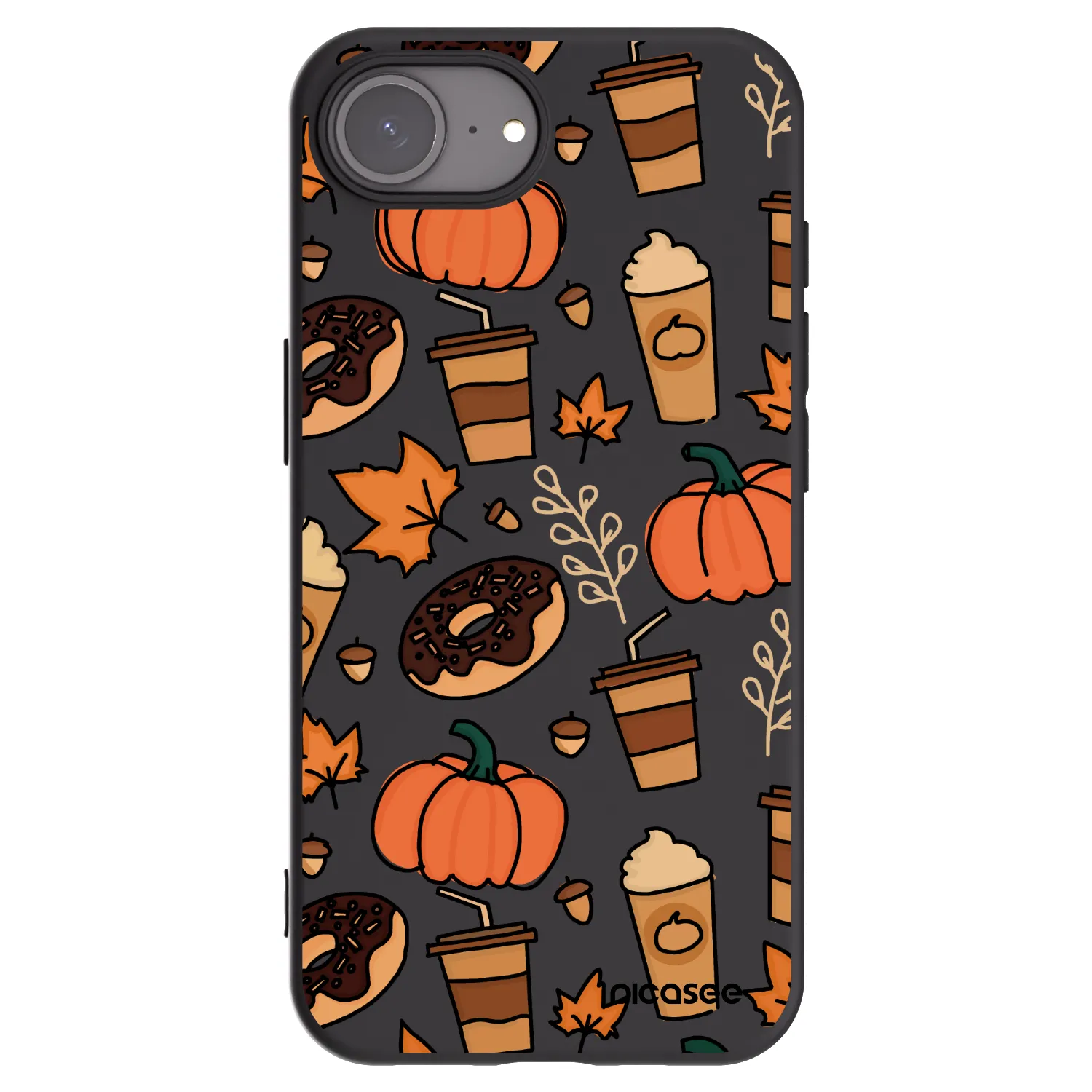 Picasee crna silikonska maskica za Apple iPhone 17e - Fallovers