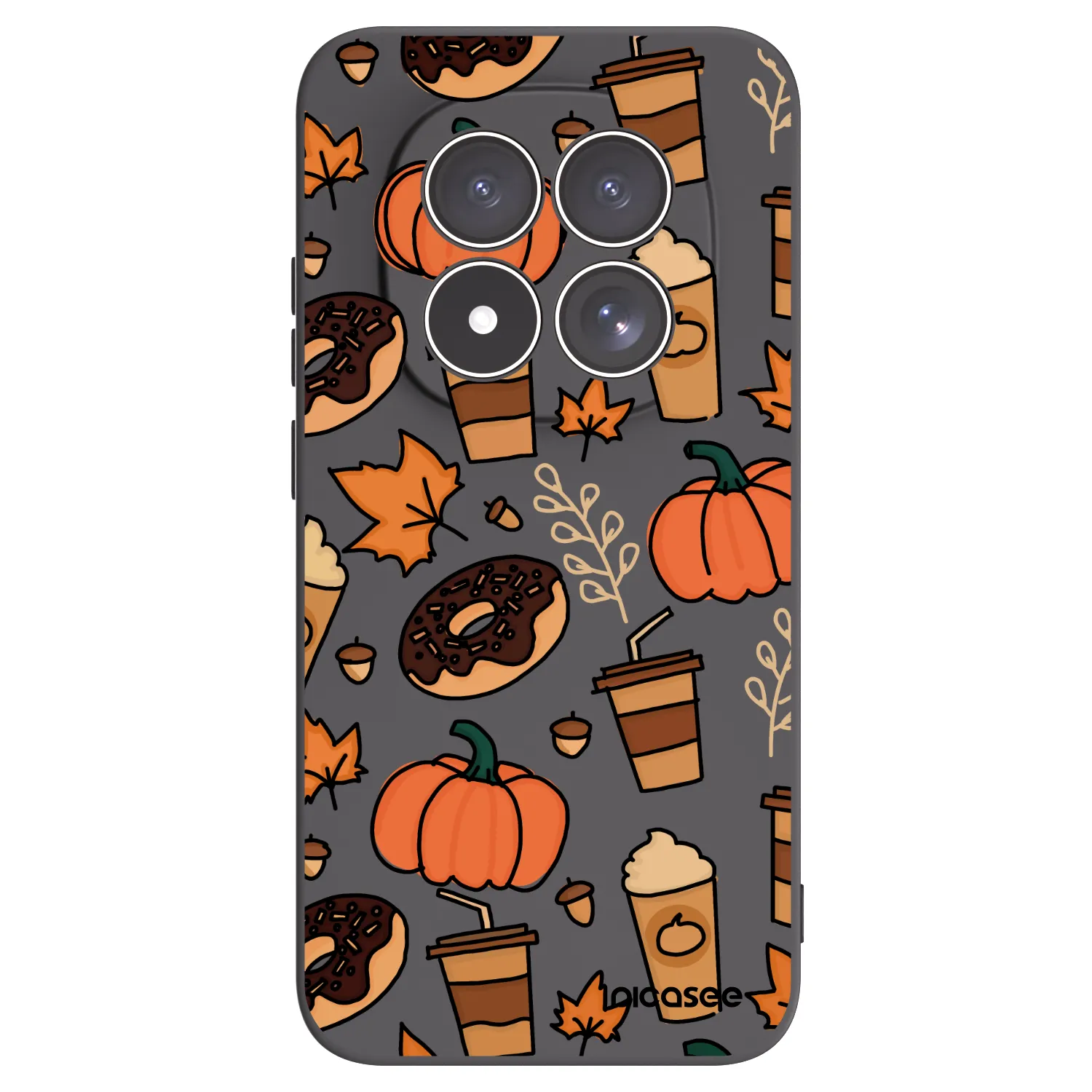 Picasee crna silikonska maskica za Xiaomi Redmi Note 15 Pro 5G - Fallovers