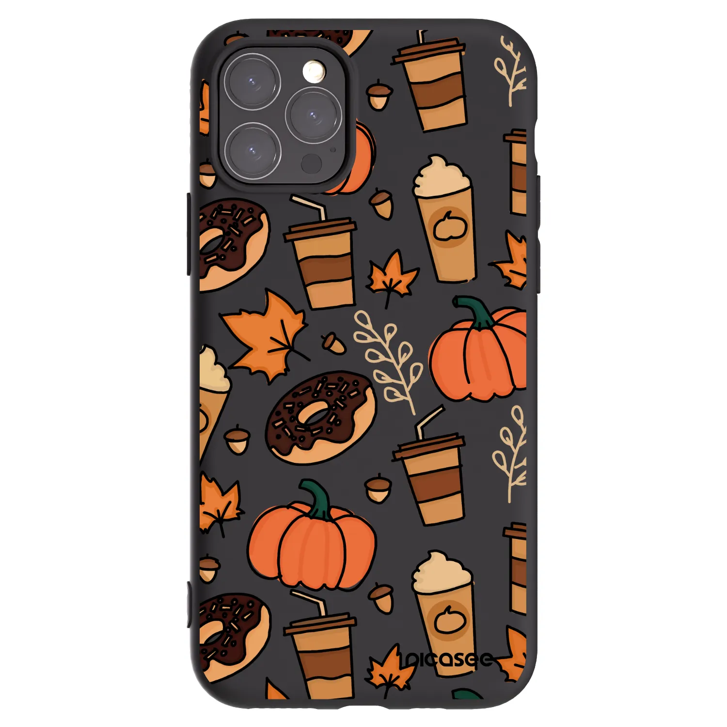 Picasee crna silikonska maskica za Apple iPhone 11 Pro - Fallovers