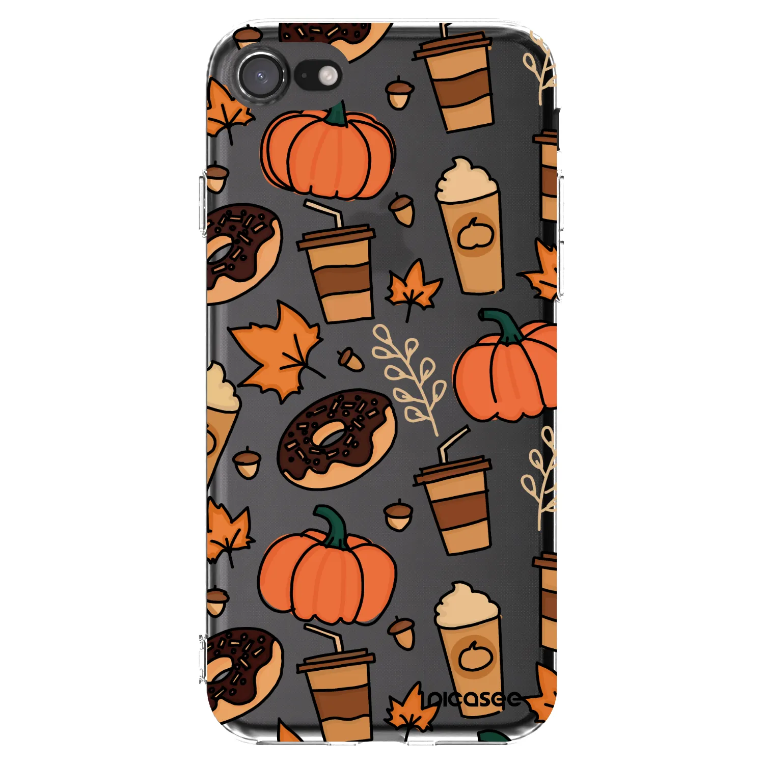 Picasee silikonska prozirna maskica za Apple iPhone 8 - Fallovers