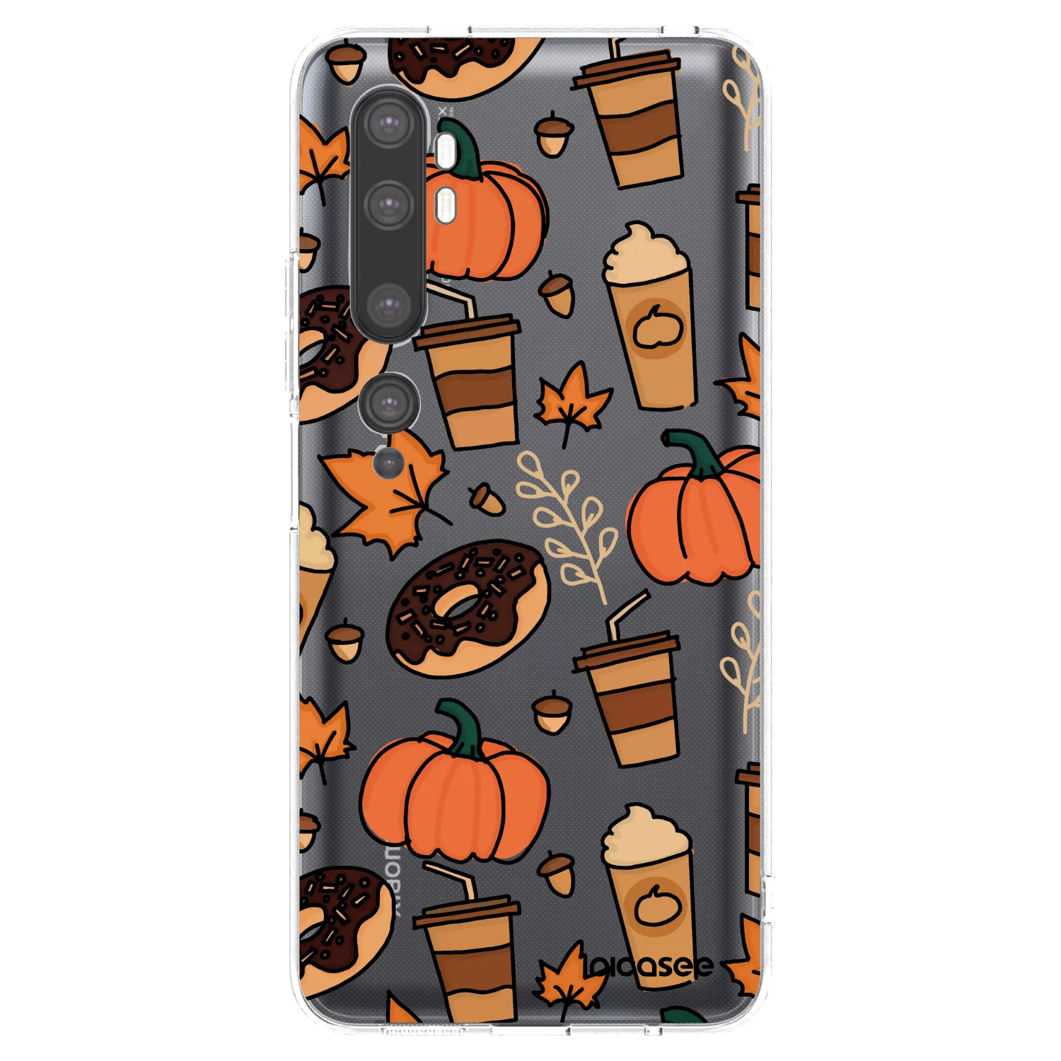 Picasee silikonska prozirna maskica za Xiaomi Mi Note 10 (Pro) - Fallovers