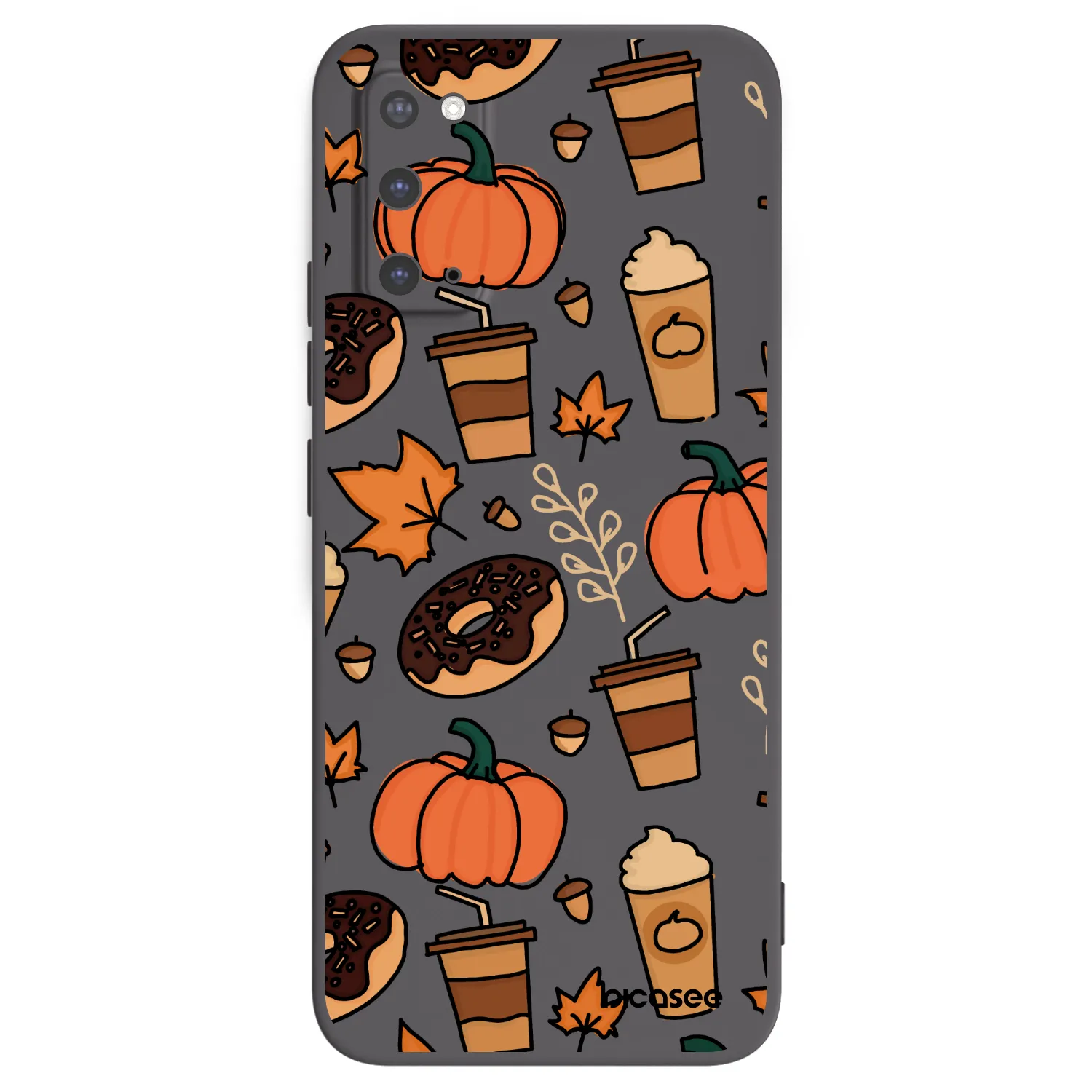 Picasee crna silikonska maskica za Samsung Galaxy S20 G980F - Fallovers
