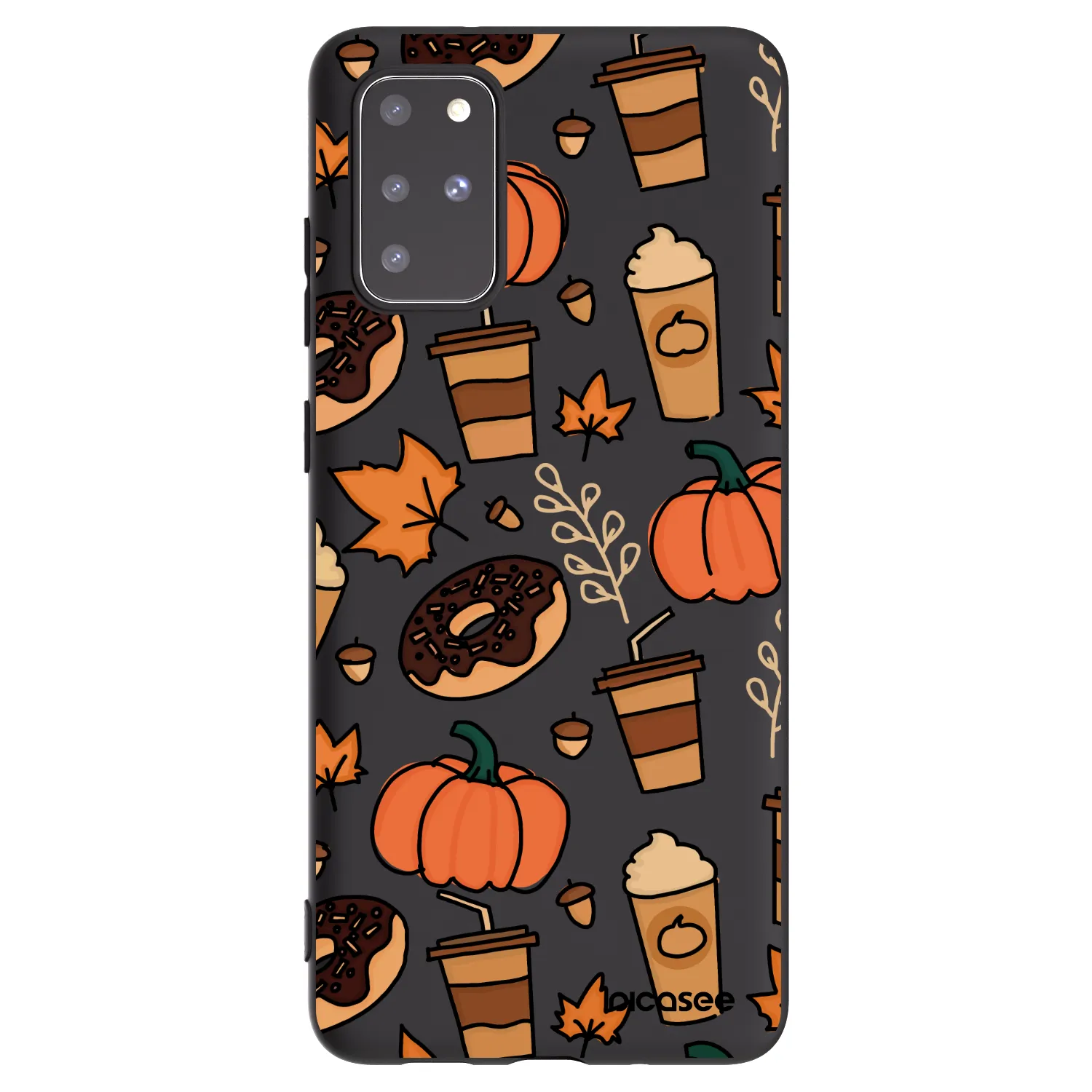 Picasee crna silikonska maskica za Samsung Galaxy S20+ G985F - Fallovers