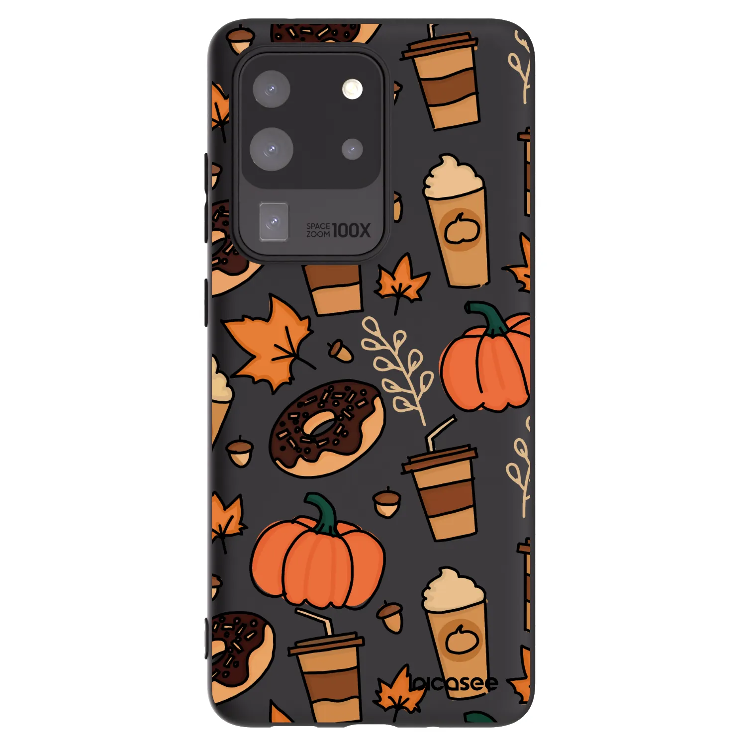 Picasee crna silikonska maskica za Samsung Galaxy S20 Ultra 5G G988F - Fallovers